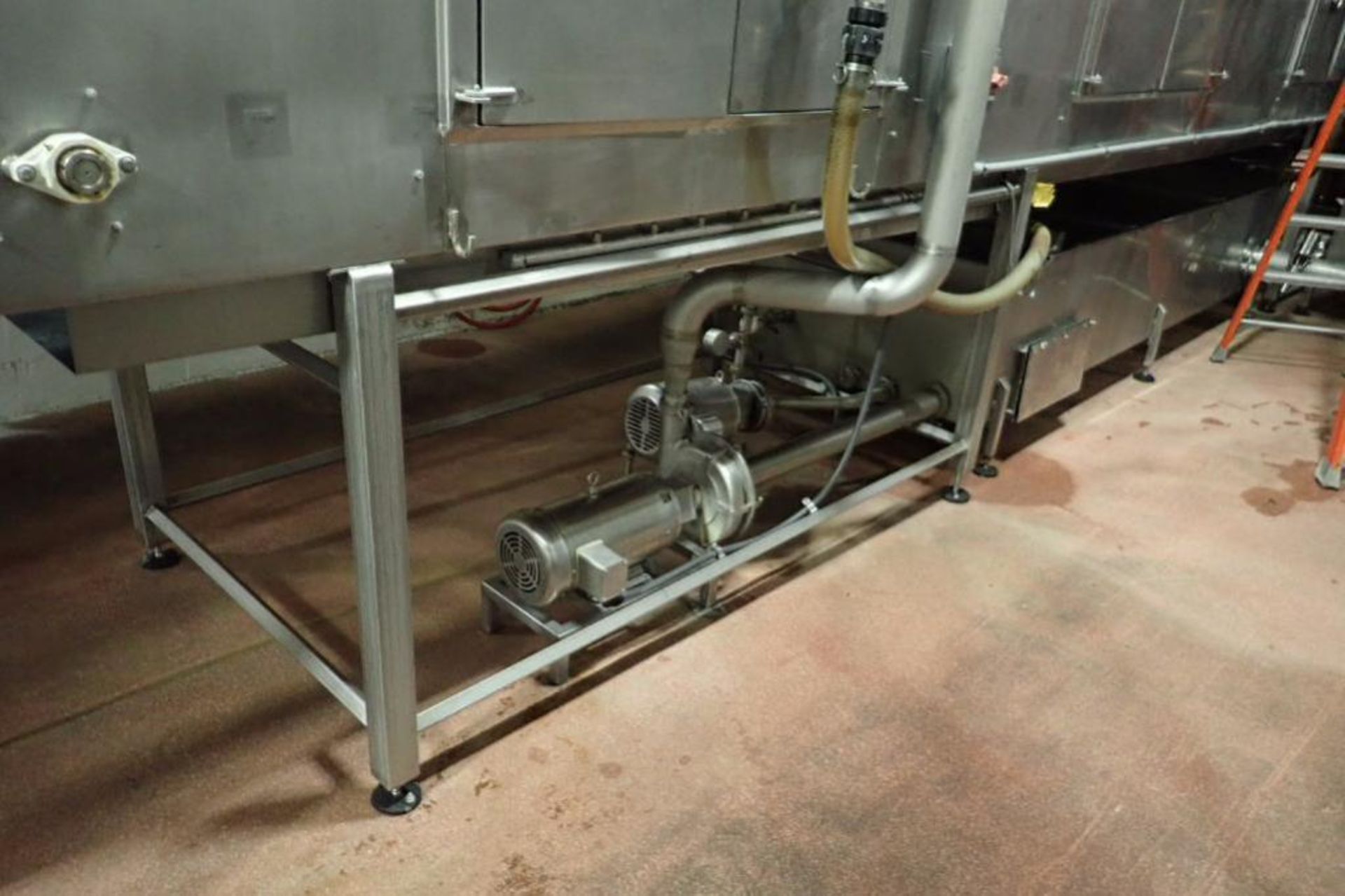 SS de-salting conveyor, 3 tiers, 30 ft. long x 48 in. wide x 108 in. tall, SS brine tank 144 in. lon - Image 2 of 14