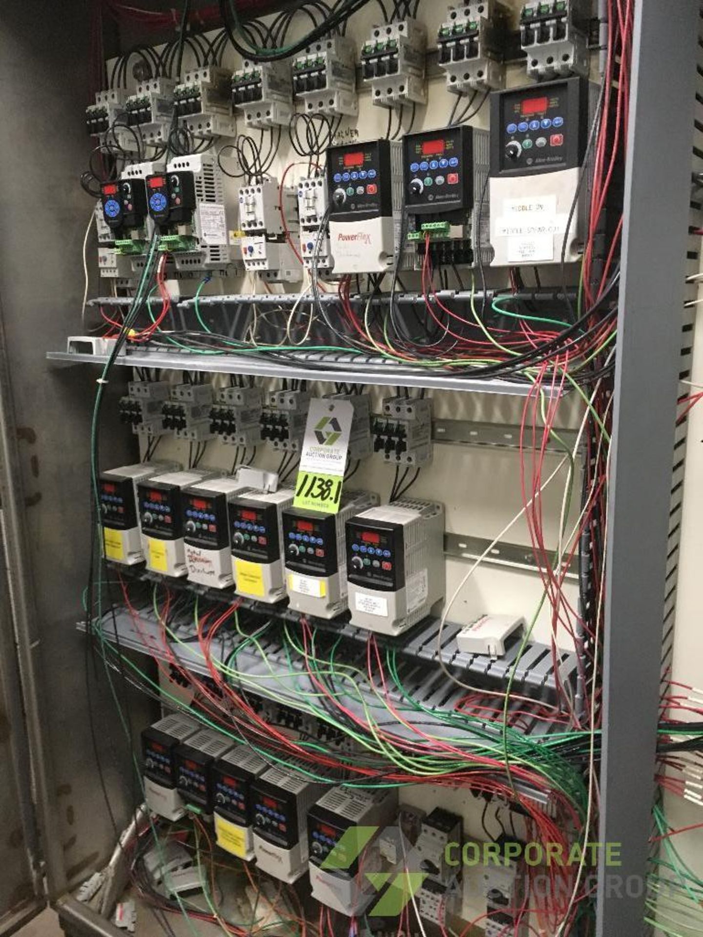 Contents only of cabinet (16) Allen Bradley VFD's for Line A ** Rigging Fee: $160 ** - Image 10 of 10