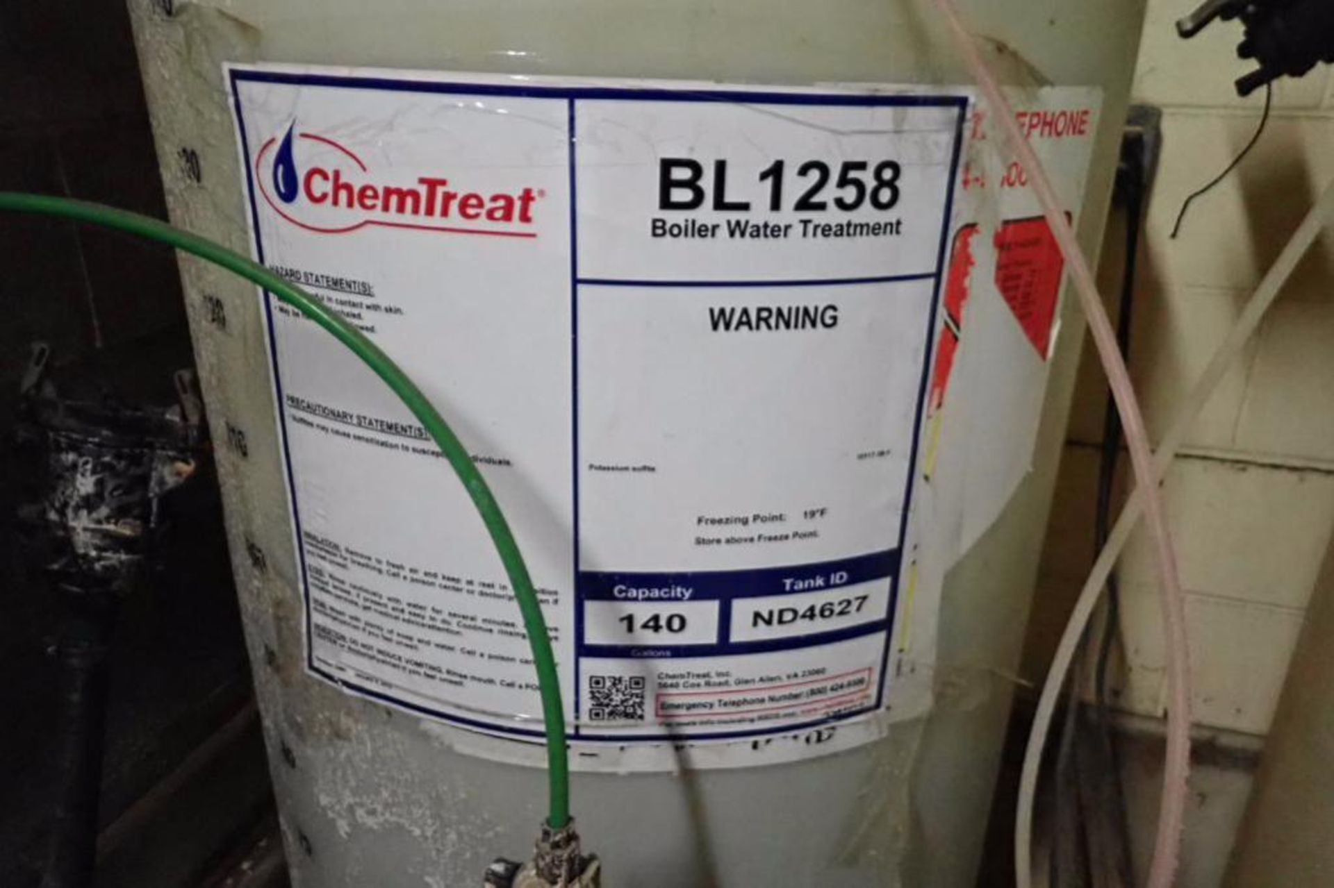 Boiler water treatment tanks, 140 gallons ** Rigging Fee: $300 ** - Image 3 of 8