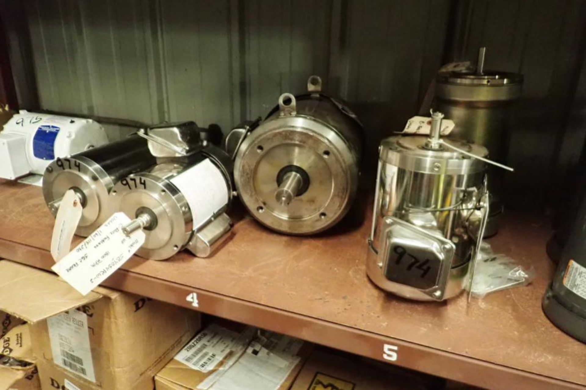 (5) Assorted SSD electric motors, 1 hp to 7.5 hp ** Rigging Fee: $25 **