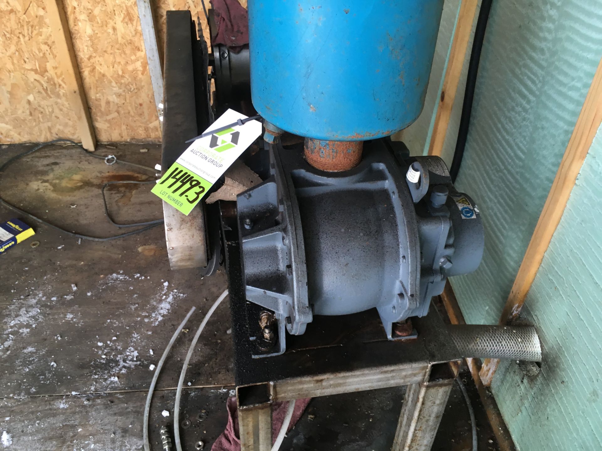 2016 Howden Roots rotary lobe blower, model 45-U-RA1, Sterling 5 hp SS motor ** Rigging Fee: $25 ** - Image 2 of 6