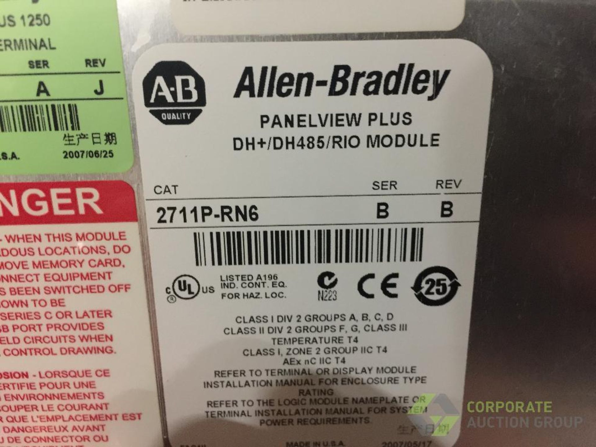 Allen Bradley PanelView Plus 1250, with SS wall mount enclosure. ** Rigging Fee: $50 ** - Image 5 of 7