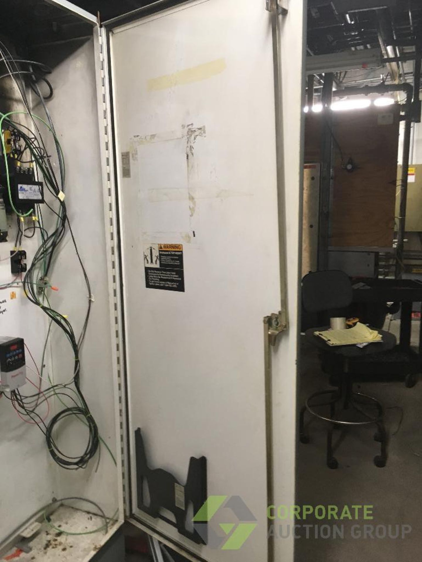 Allen Bradley mild steel cabinet only, double door, 60 in. x 13 in. x 84 in. tall ** Rigging Fee: $ - Image 5 of 6