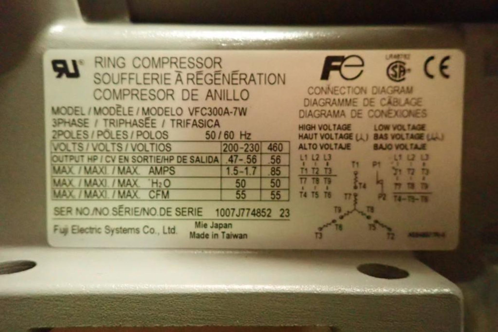 Regenerative blower, Badger meter flange ** Rigging Fee: $25 ** - Image 12 of 15