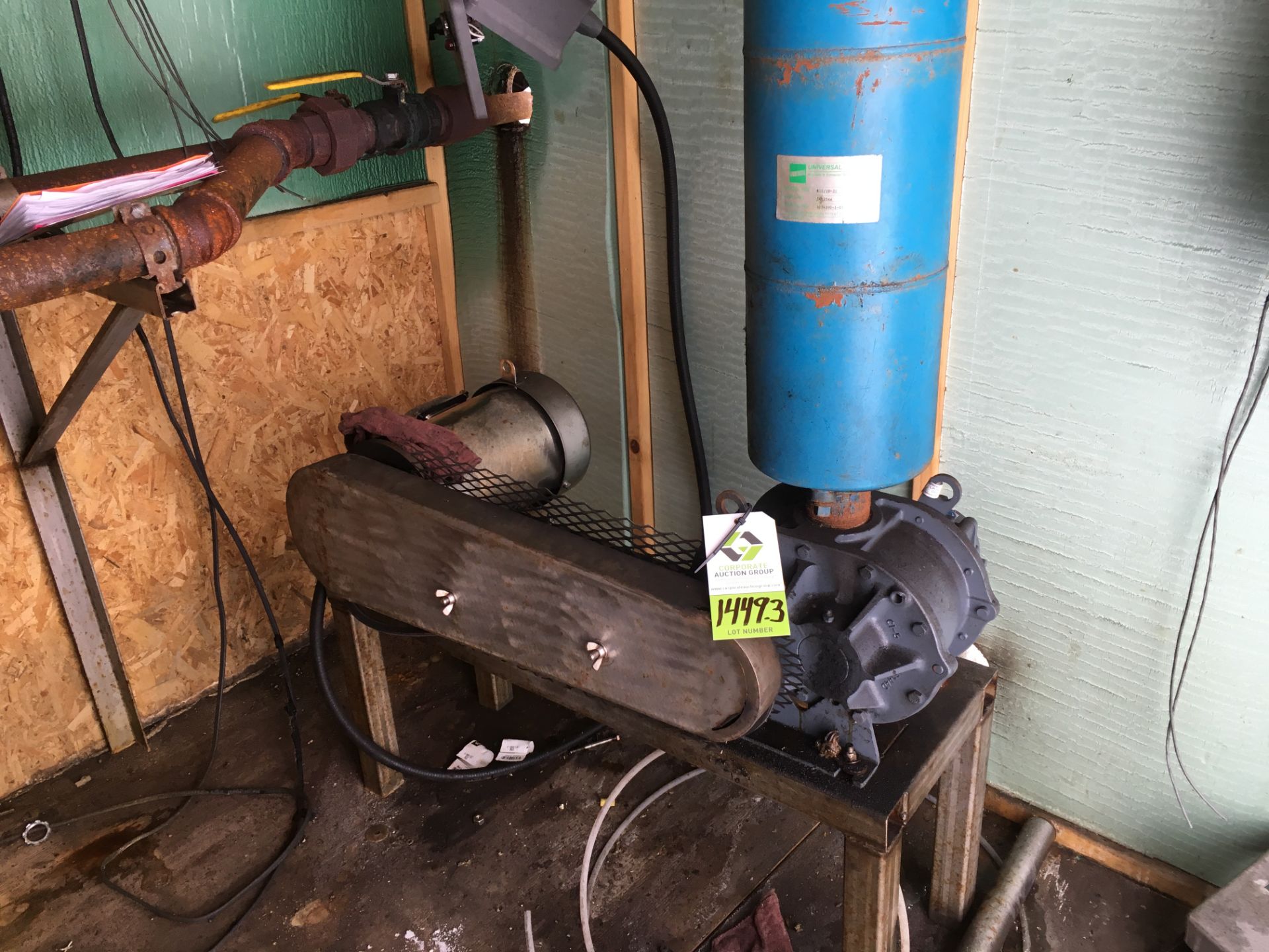 2016 Howden Roots rotary lobe blower, model 45-U-RA1, Sterling 5 hp SS motor ** Rigging Fee: $25 **