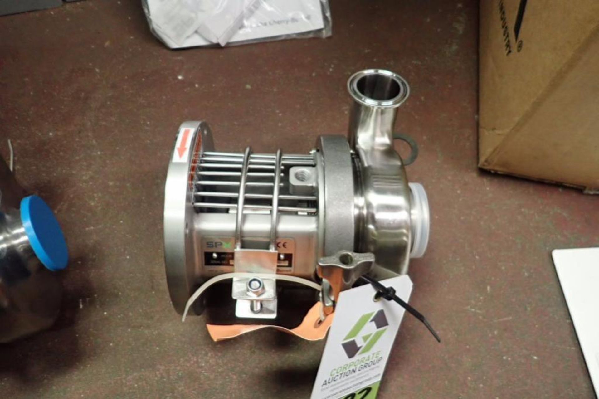 SPX SS centrifugal pump head, Model C114, 1.5 in. x 2 in ** Rigging Fee: $10 ** - Image 4 of 6