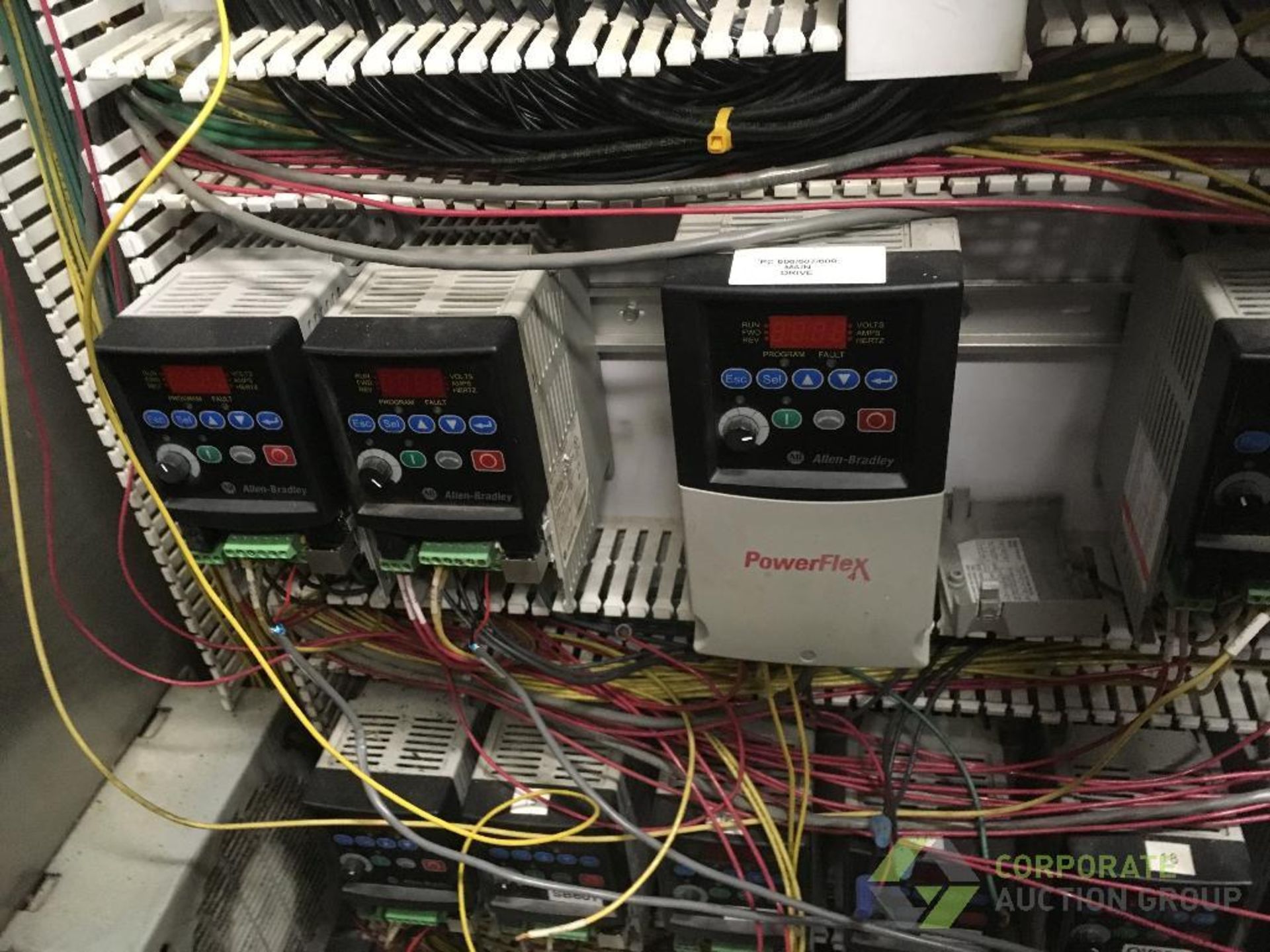 Contents only of control cabinet: (22) Allen Bradley VFD's for Line H ** Rigging Fee: $220 ** - Image 6 of 10