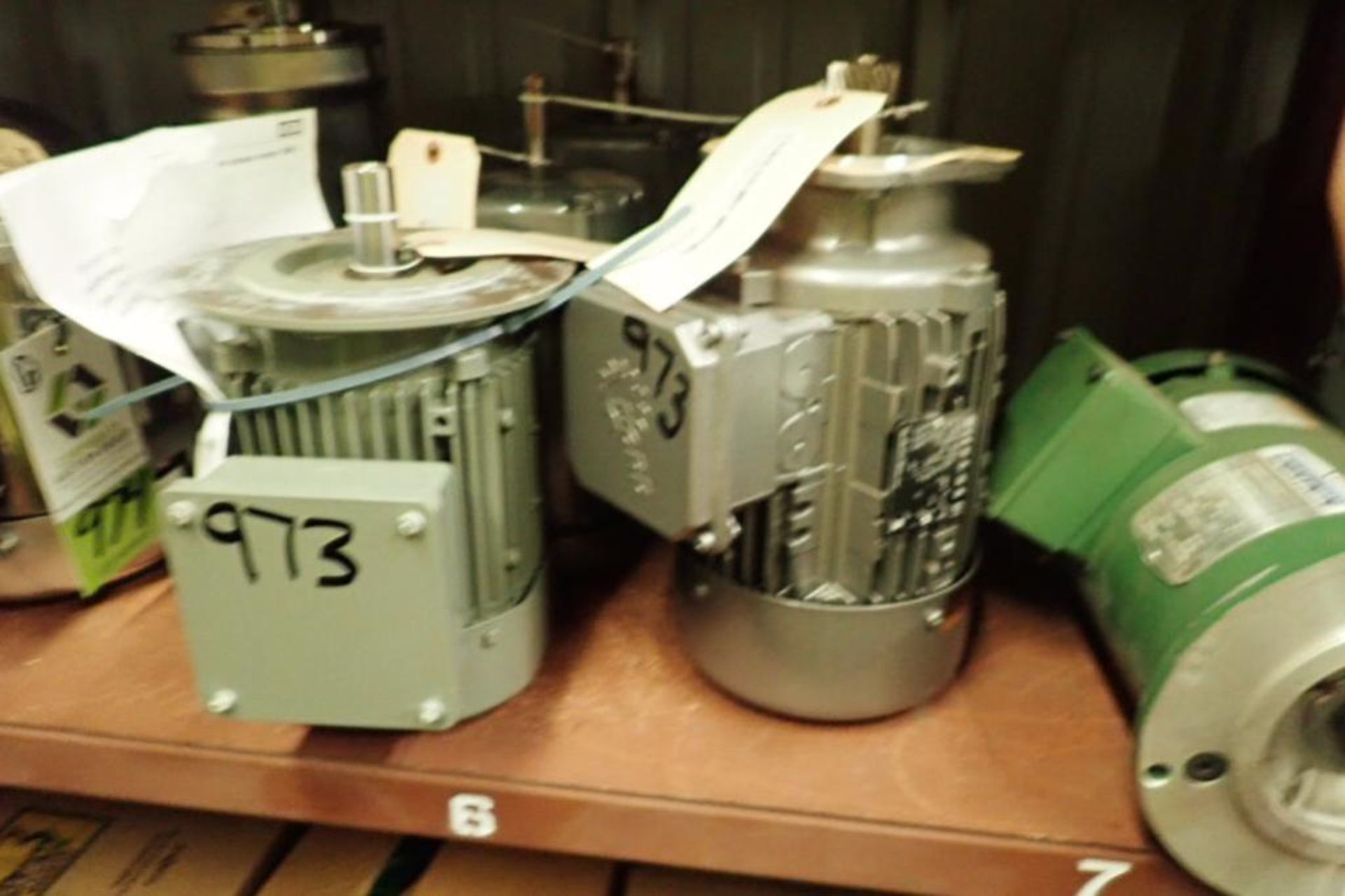 (9) assorted electric motors, 1 hp to 3 hp, several new ones ** Rigging Fee: $25 ** - Image 11 of 17
