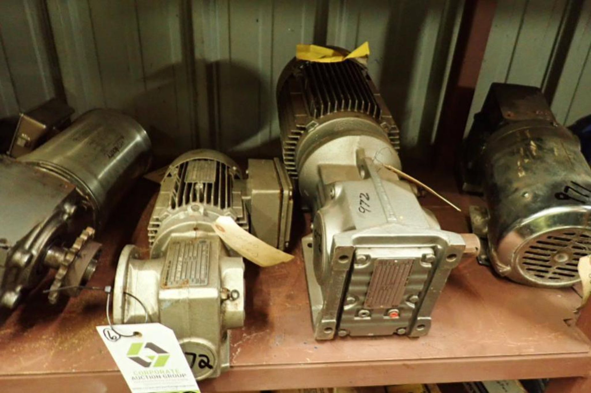 (6) assorted gear reducers and motors ** Rigging Fee: $25 ** - Image 2 of 9