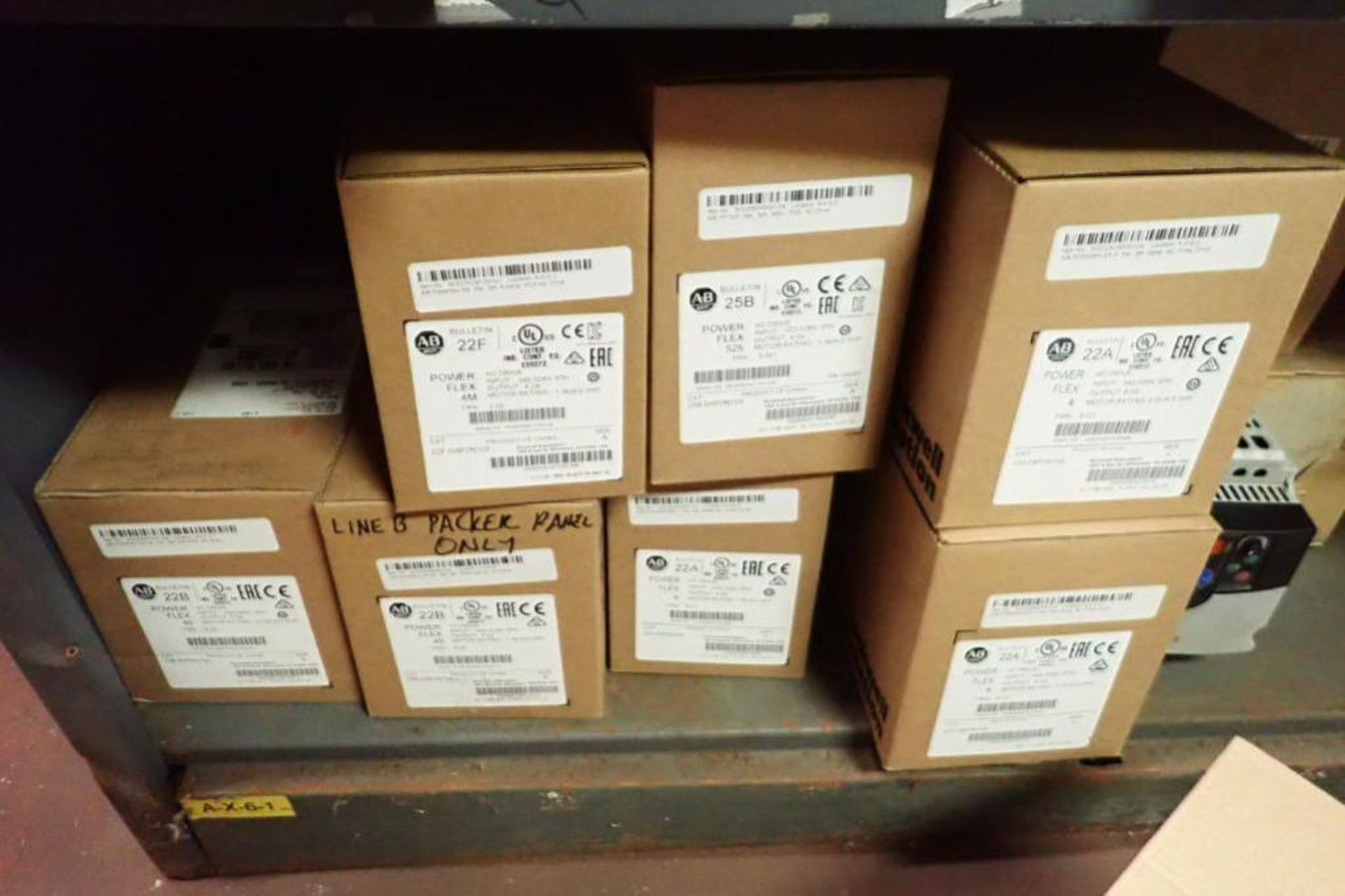 Contents only of 1 section of shelving, Allen Bradley vfds, power flex 4, 4m, 40, 525, Loma scale he - Image 10 of 43