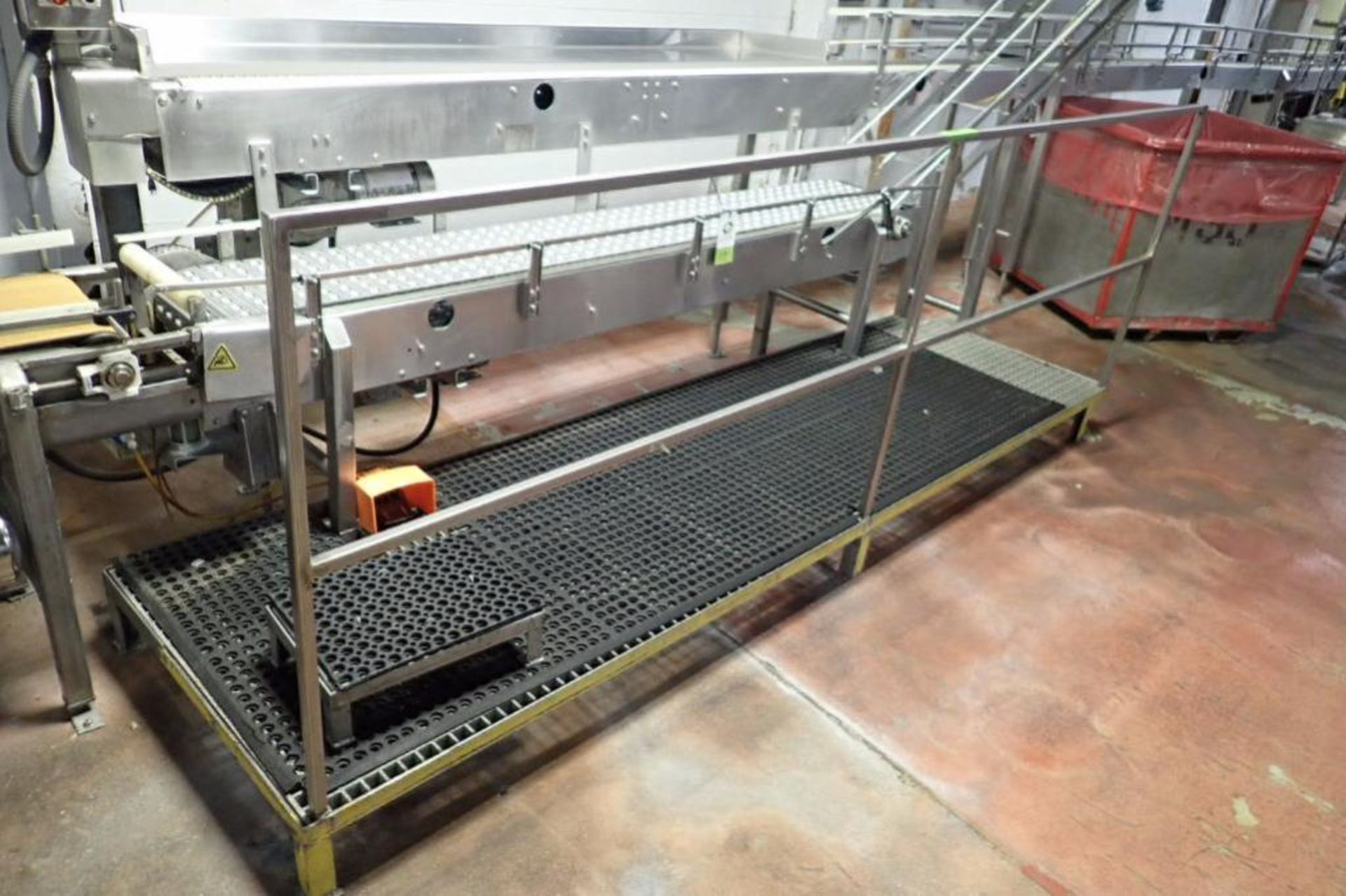 SS platform with poly mat, 144 in. long x 42 in. wide x 8 in. tall, SS platform with poly mat, 132 i - Image 2 of 5