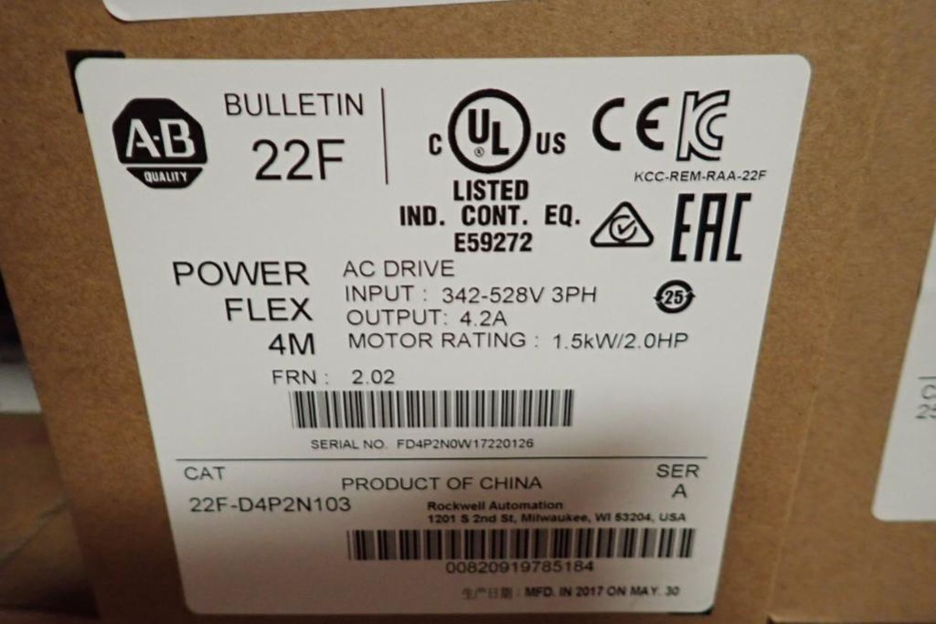 Contents only of 1 section of shelving, Allen Bradley vfds, power flex 4, 4m, 40, 525, Loma scale he - Image 11 of 43