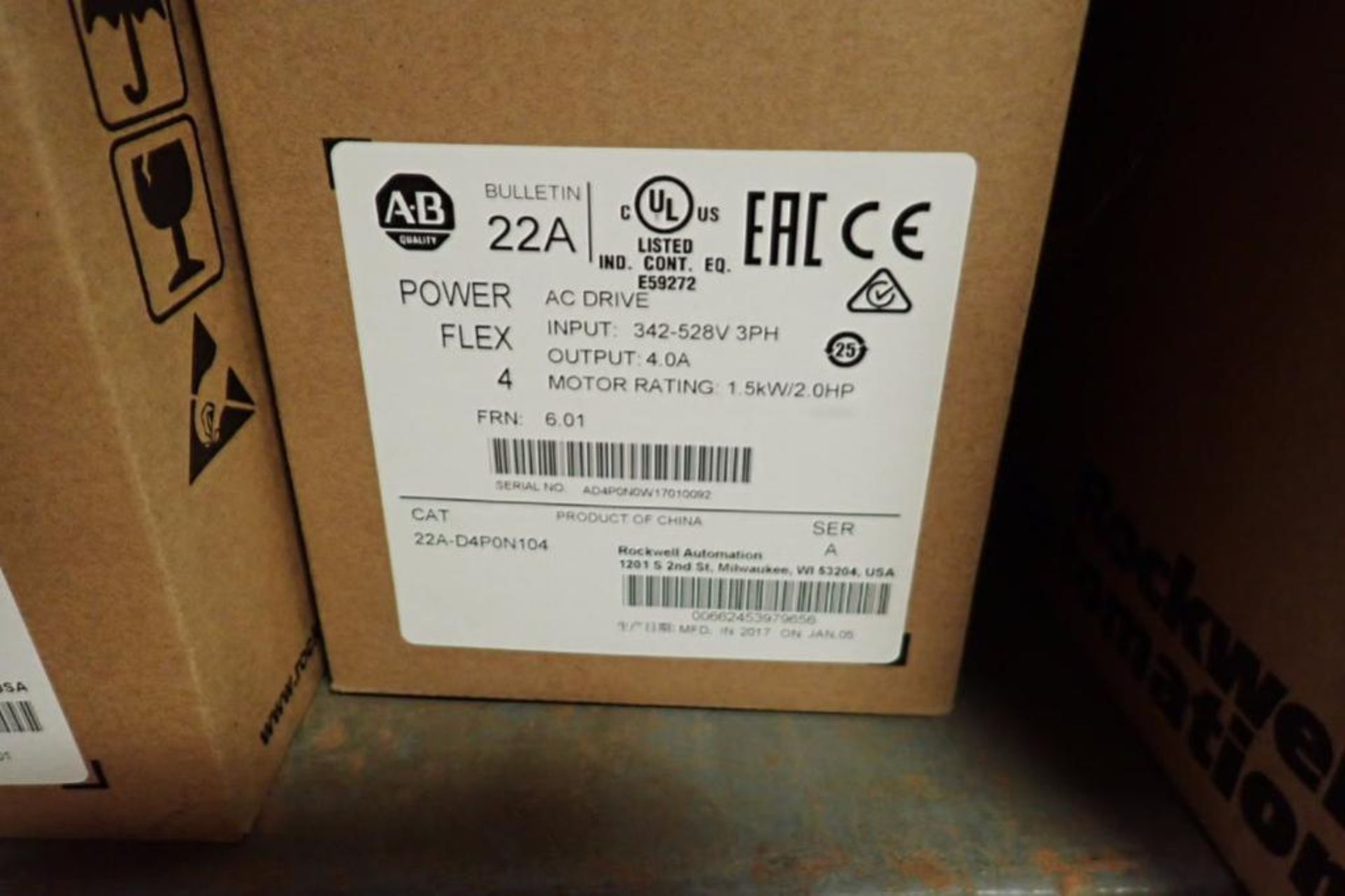 Contents only of 1 section of shelving, Allen Bradley vfds, power flex 4, 4m, 40, 525, Loma scale he - Image 15 of 43