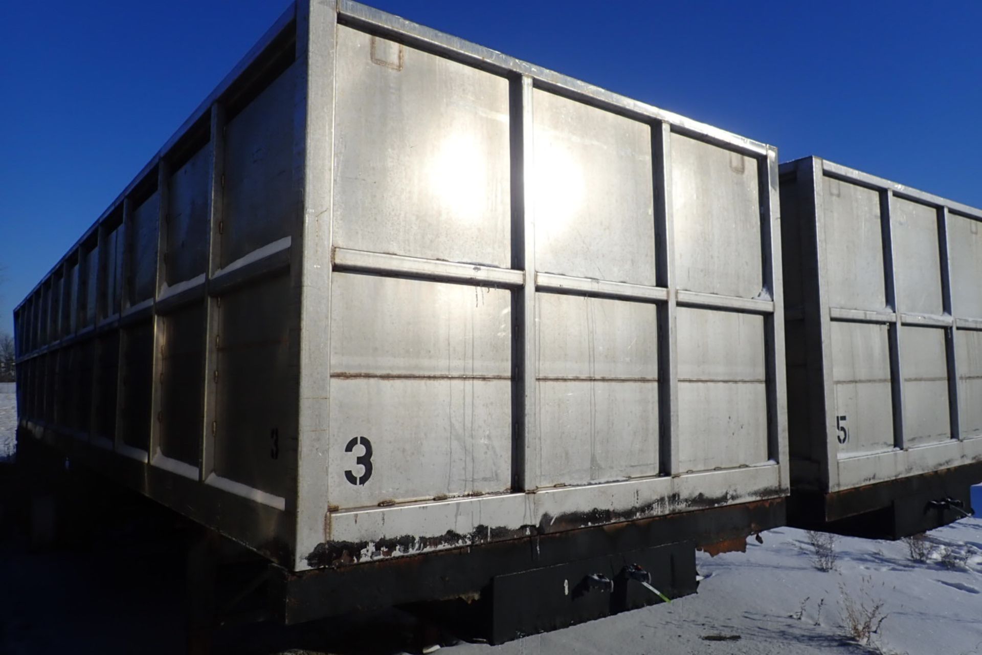 SS semi trailer for unloading pickles, aerated, 32 ft. tandem axle NO TITLE ** Rigging Fee TBD