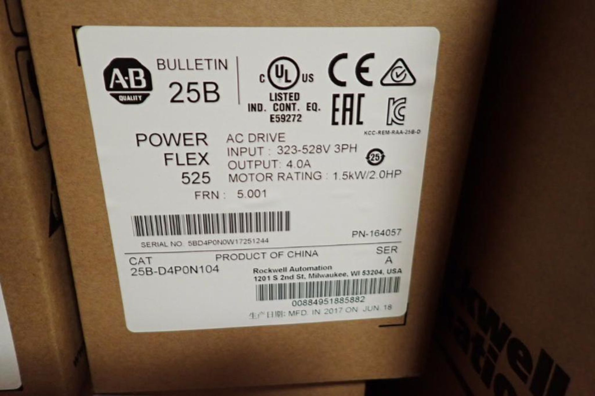 Contents only of 1 section of shelving, Allen Bradley vfds, power flex 4, 4m, 40, 525, Loma scale he - Image 12 of 43