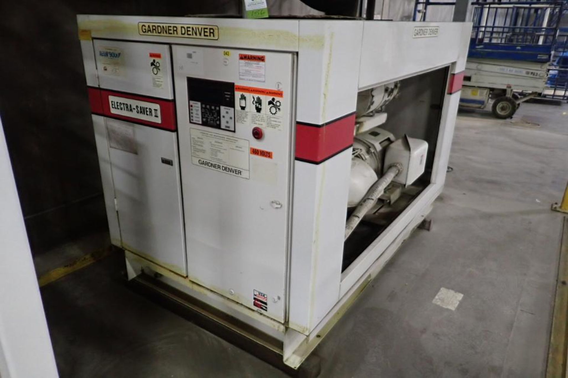 Gardner Denver 100 hp rotary screw air compressor, air cooled, Model EBP99J, SN 194201, 125 cfm. **R - Image 10 of 12