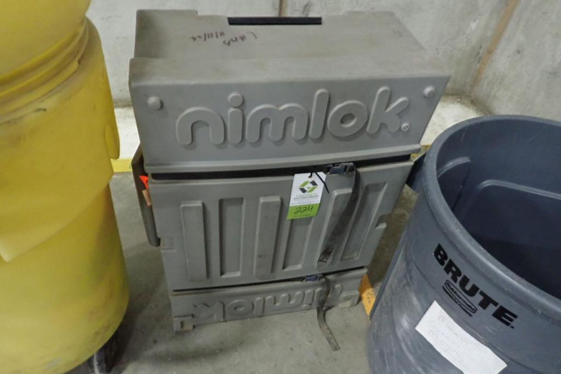 Portable spill kit container, Nimlok trade show display, brute trash bin. **Rigging Fee: $25** (Loca - Image 4 of 5