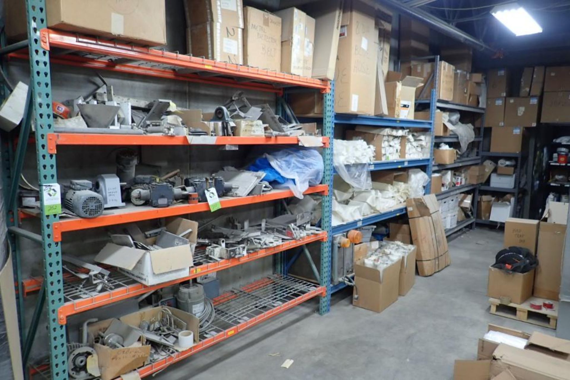(5) assorted sections of shelving/racking. **Rigging Fee: $300** (Located in Brooklyn Park, MN.)