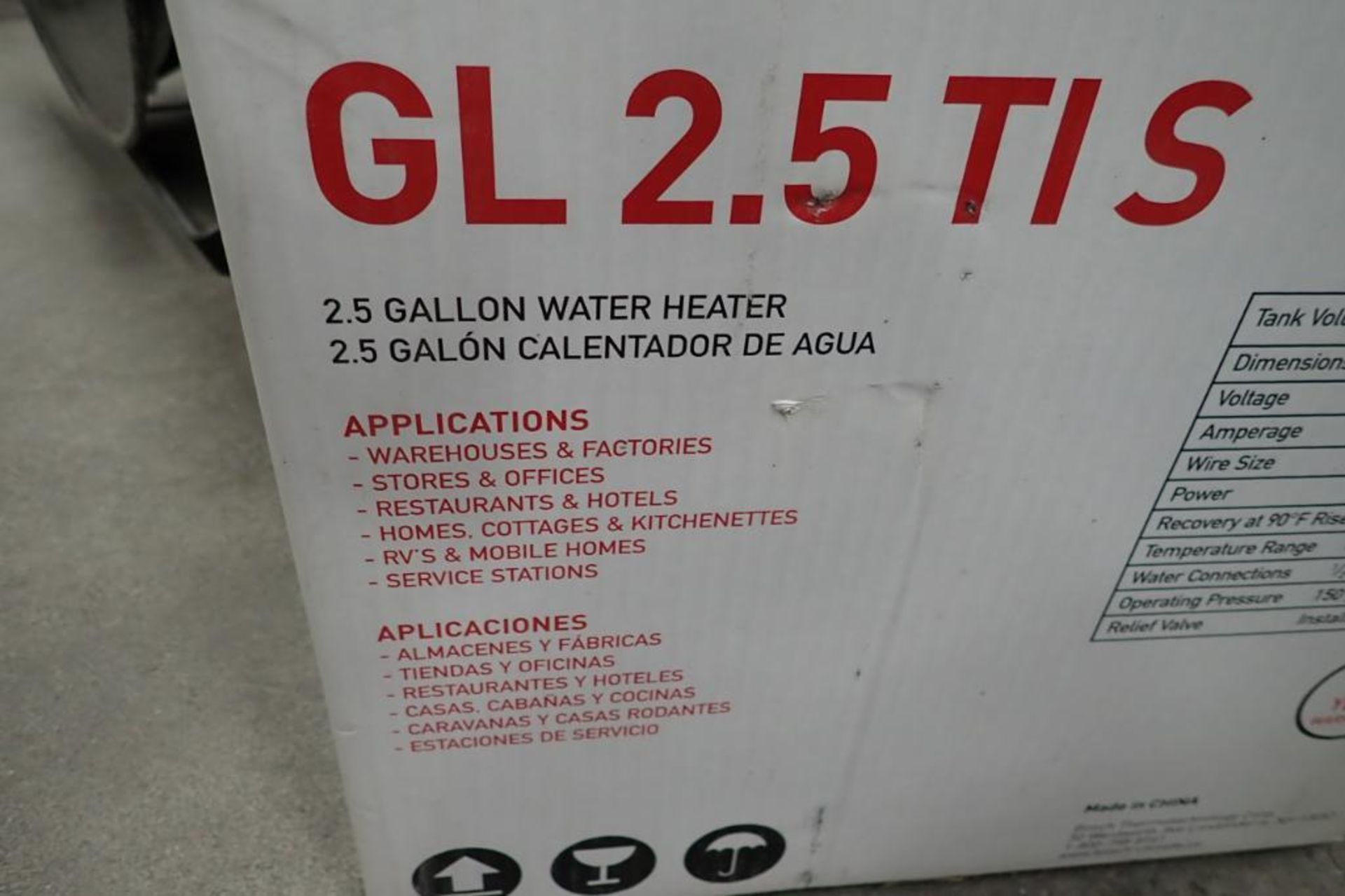 Airiston mini tank hot water heater, new in box, 2.7 gal. **Rigging Fee: $25** (Located in Brooklyn - Image 4 of 4