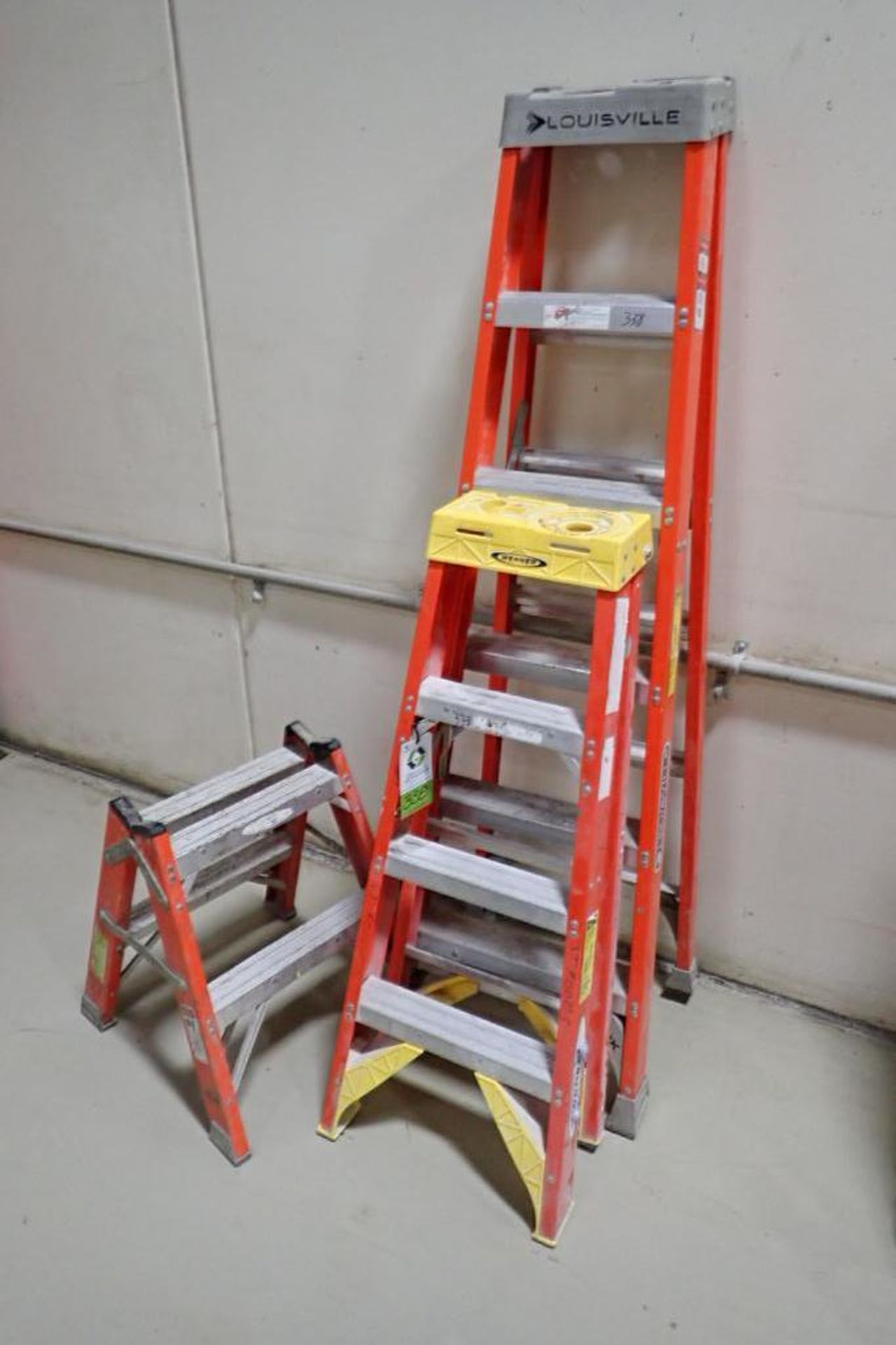 Werner fiberglass step ladders, 6 ft., 4 ft., 2 ft.. **Rigging Fee: $10** (Located in Brooklyn Park,