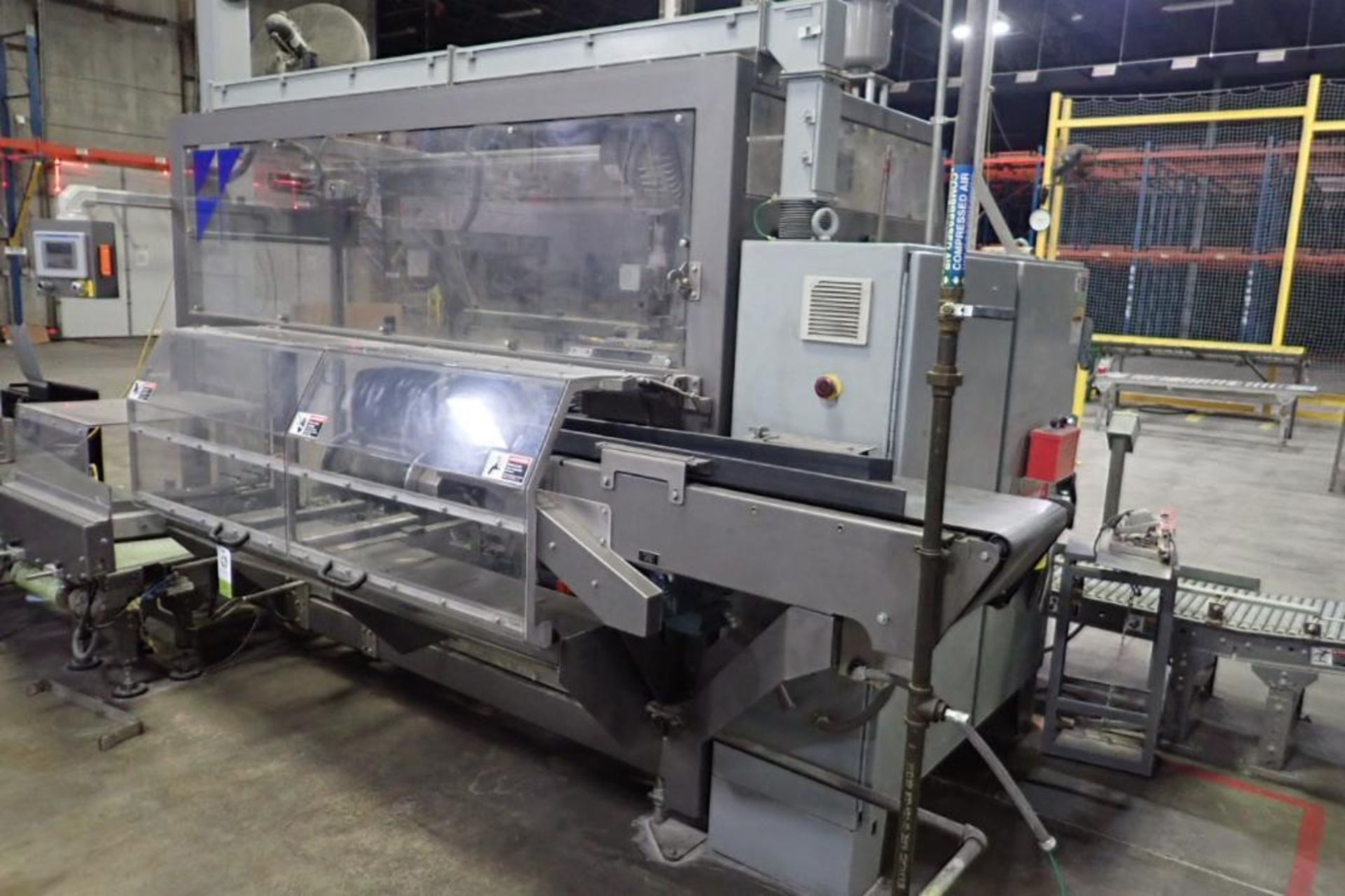 Blue Print Automation case erector / case packer / pouch loader, Allen-Bradley panelview plus 700 to