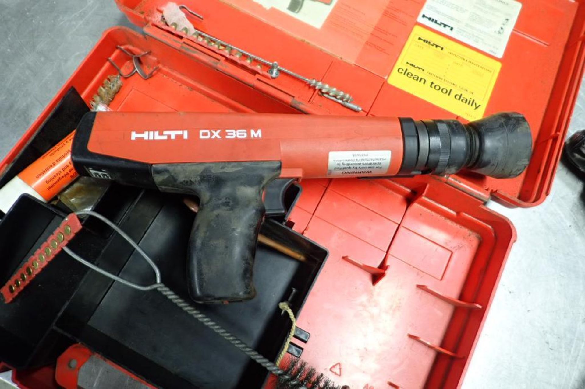 Hilti DX36M power actuated tool. **Rigging Fee: $10** (Located in Brooklyn Park, MN.) - Image 5 of 5