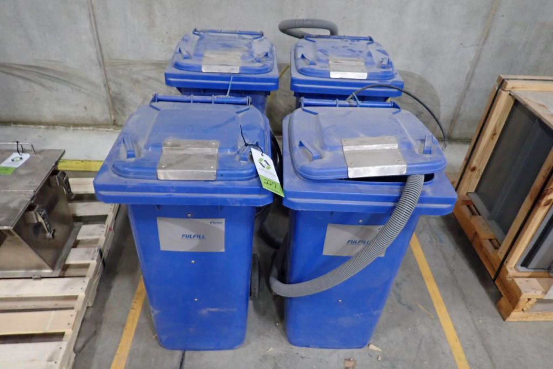 (4) Nordson fulfill automatic fill system bins. **Rigging Fee: $25** (Located in Brooklyn Park, MN.)