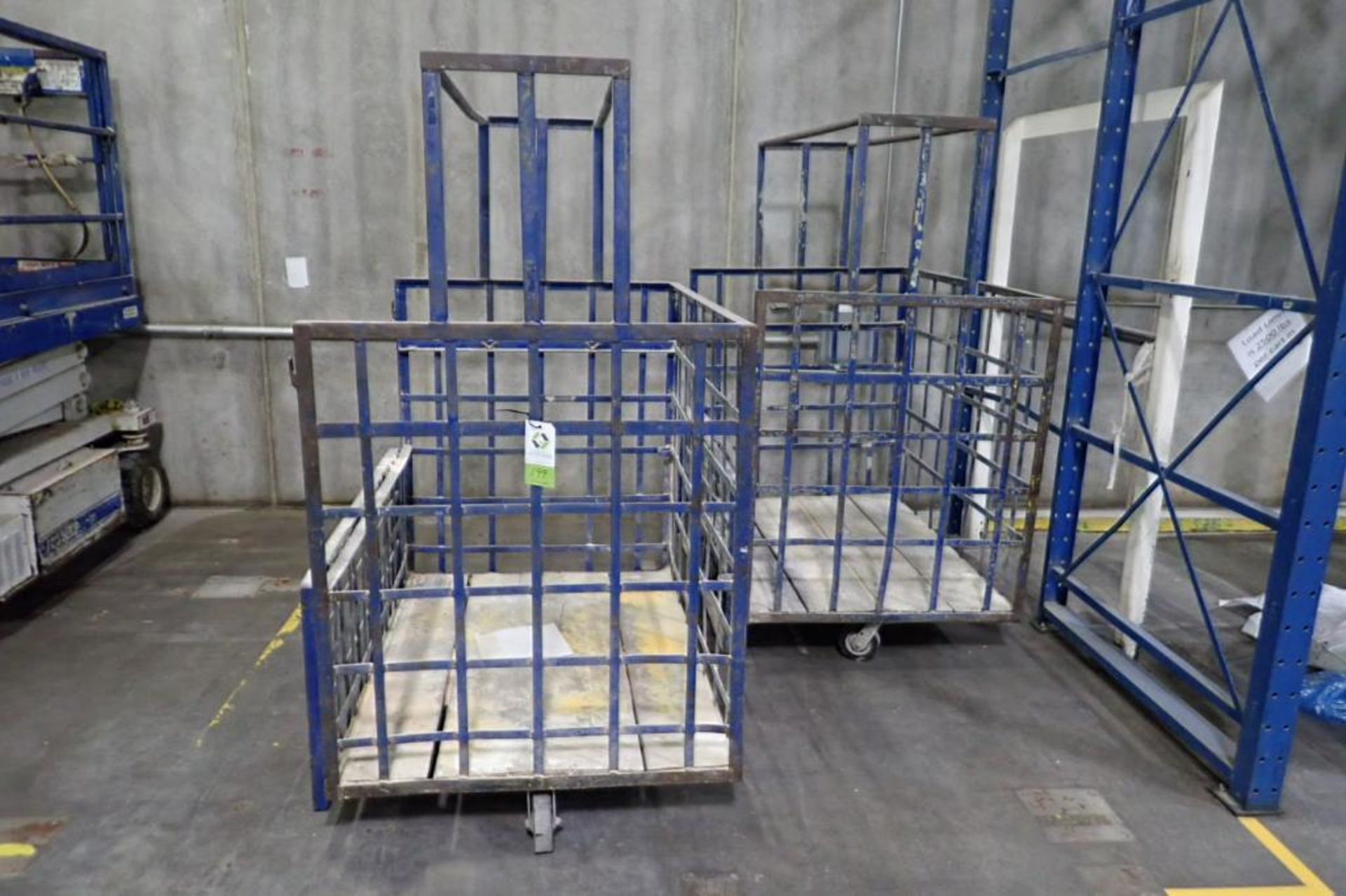 (2) mild steel carts, 60 in. long x 42 in. wide x 79 in. tall. **Rigging Fee: $50** (Located in Broo