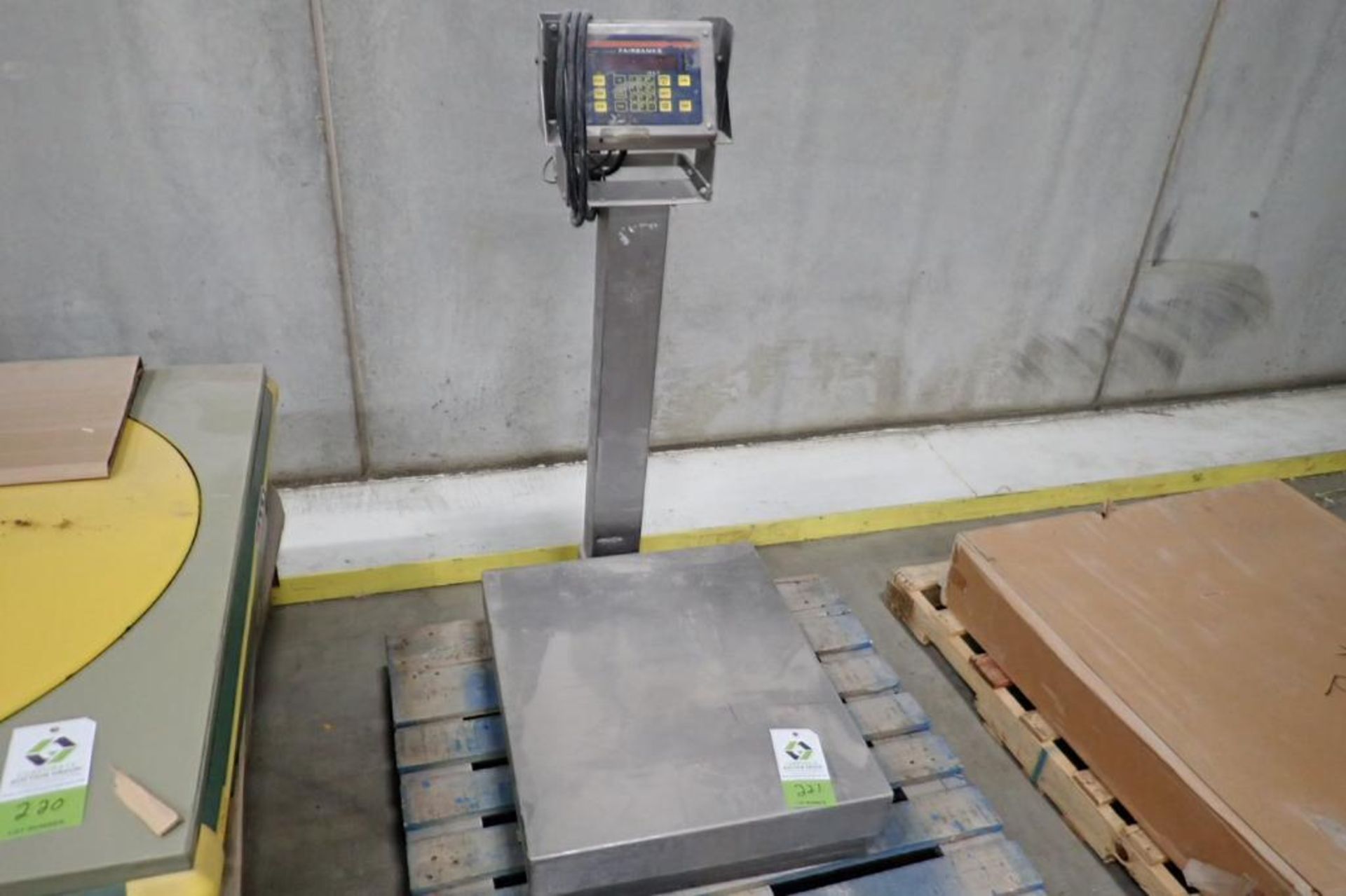 Fairbanks scale, 28 in. long x 23 in. wide platform, Model. **Rigging Fee: $50** (Located in Brookly