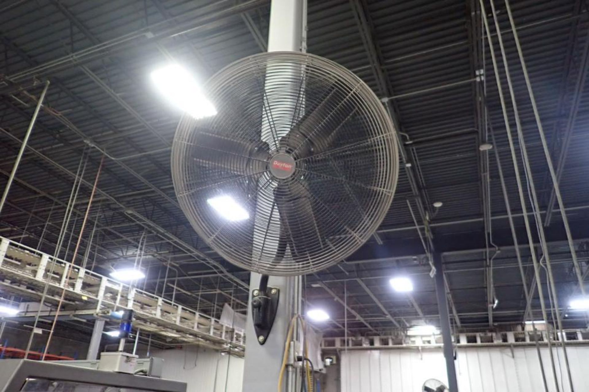 Dayton wall mount fans, 32 in. dia (EACH). **Rigging Fee: $150** (Located in Brooklyn Park, MN.)