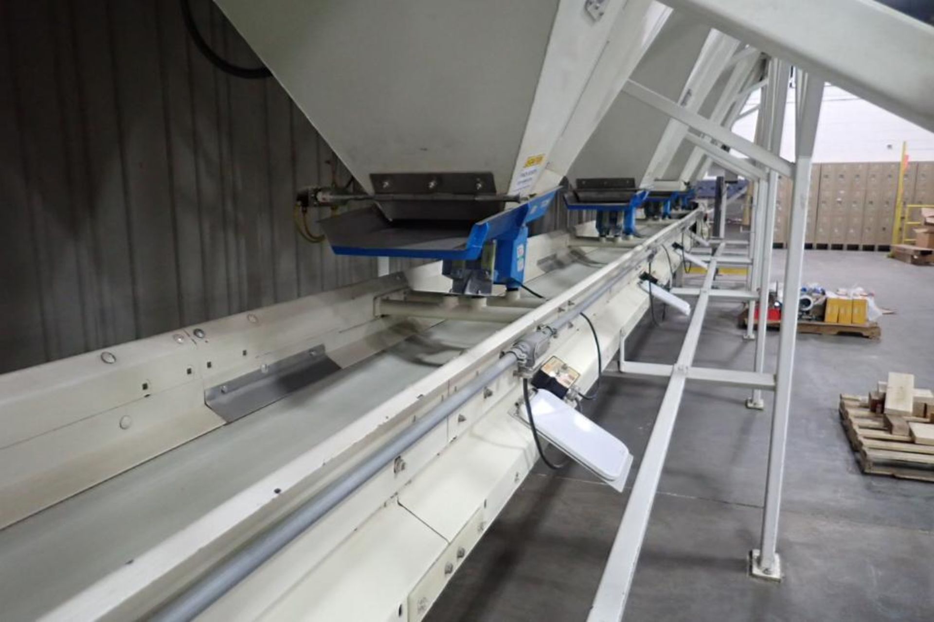 Activator belt conveyor under north bins, 60 ft. long x 18 in. wide, motor and drive. (CB43). **Rigg - Image 7 of 9