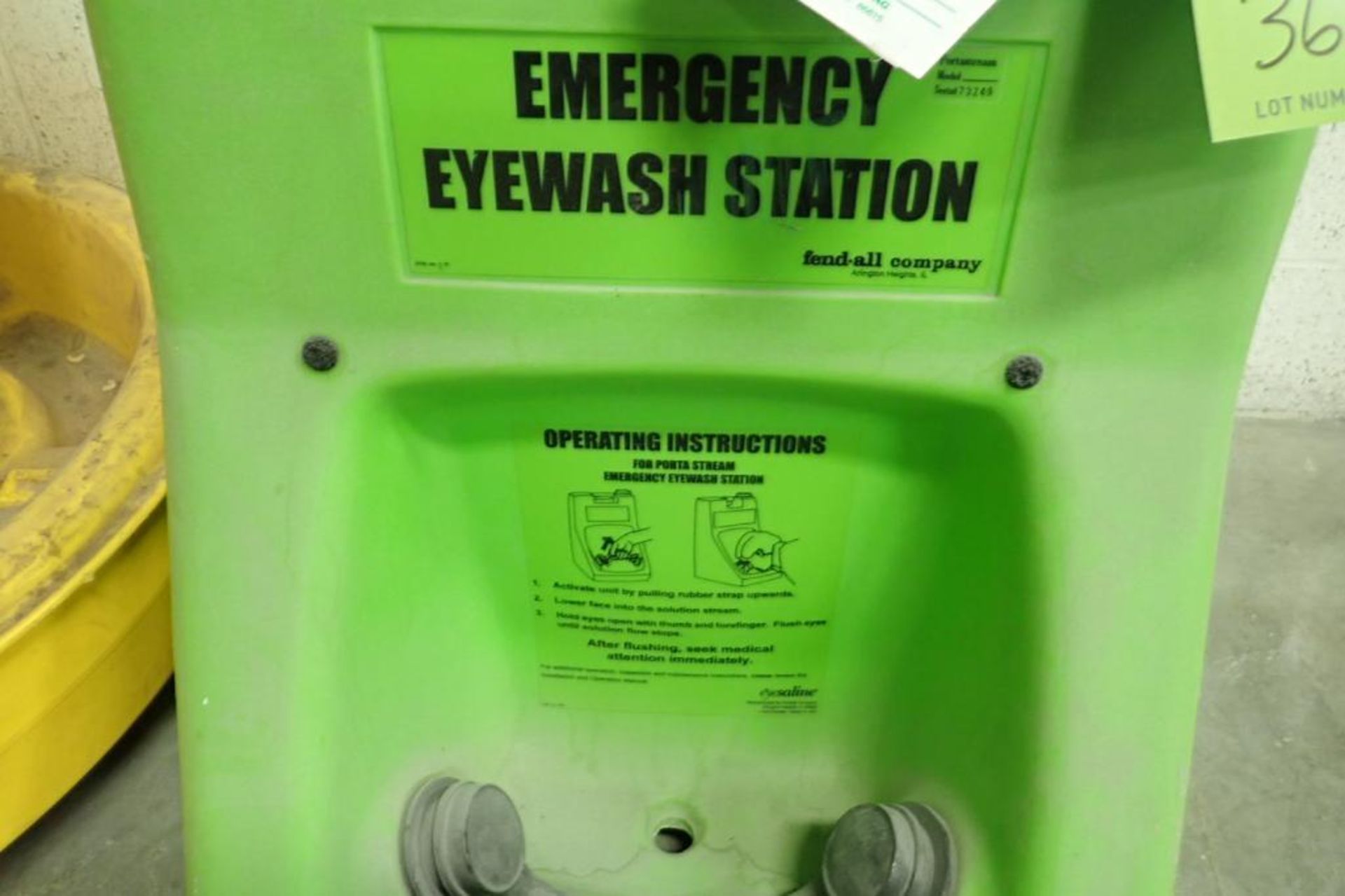 Oil dry spill containment tubs, eye wash station. **Rigging Fee: $25** (Located in Brooklyn Park, MN - Image 4 of 4