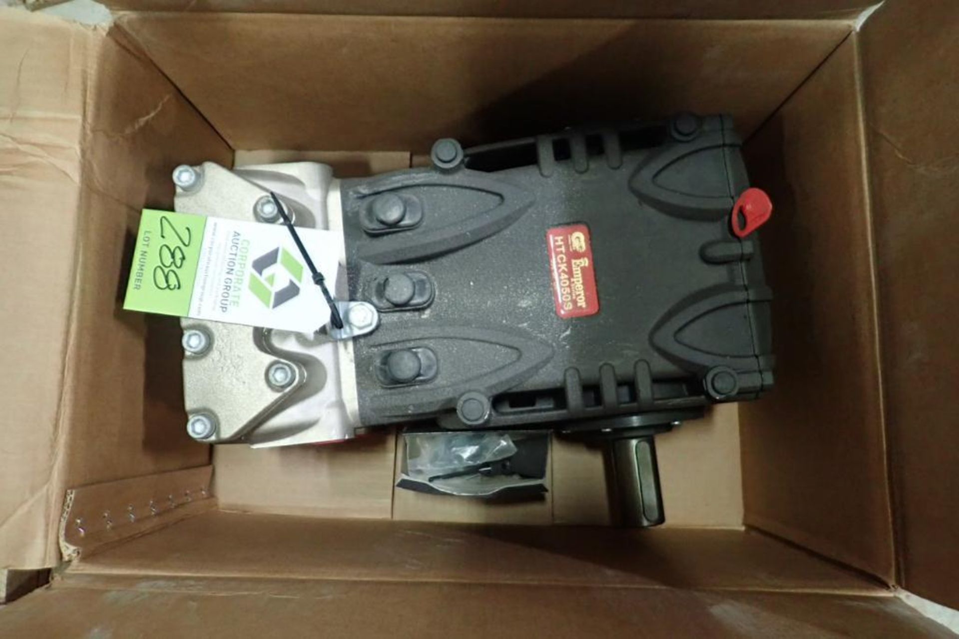 Emperor high pressure water pump for die washer. **Rigging Fee: $50** (Located in Brooklyn Park, MN.