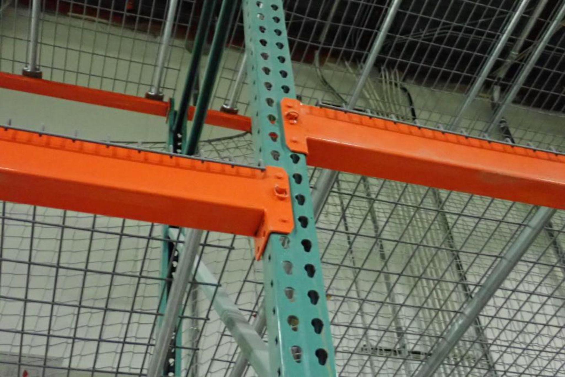 (2) sections of pallet racking, 96 in. long x 48 in. deep x 16 ft. tall. **Rigging Fee: $200** (Loca - Image 4 of 5