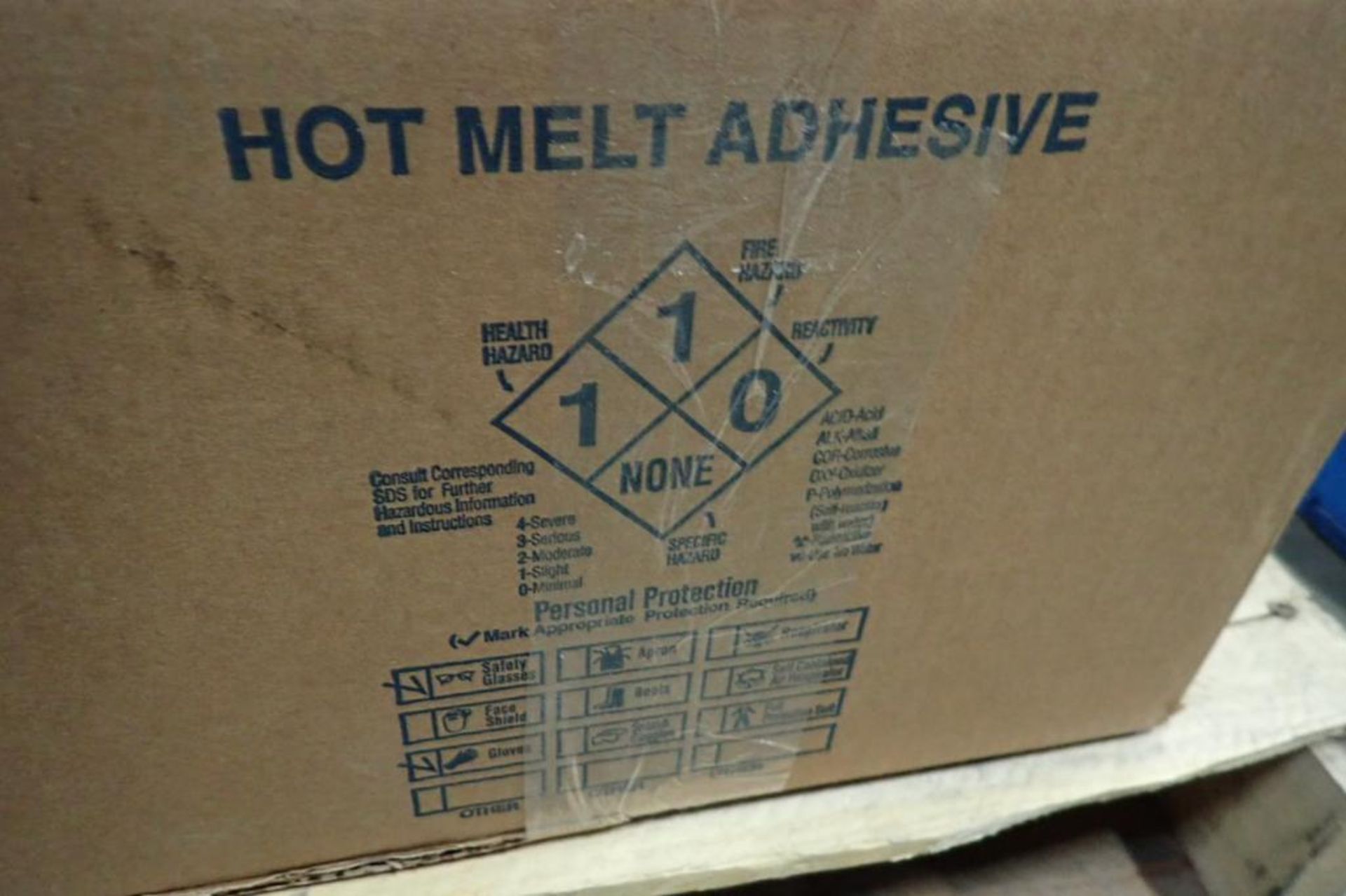 (11) boxes of hot melt adhesive, 25/lbs. box. **Rigging Fee: $25** (Located in Brooklyn Park, MN.) - Image 2 of 4