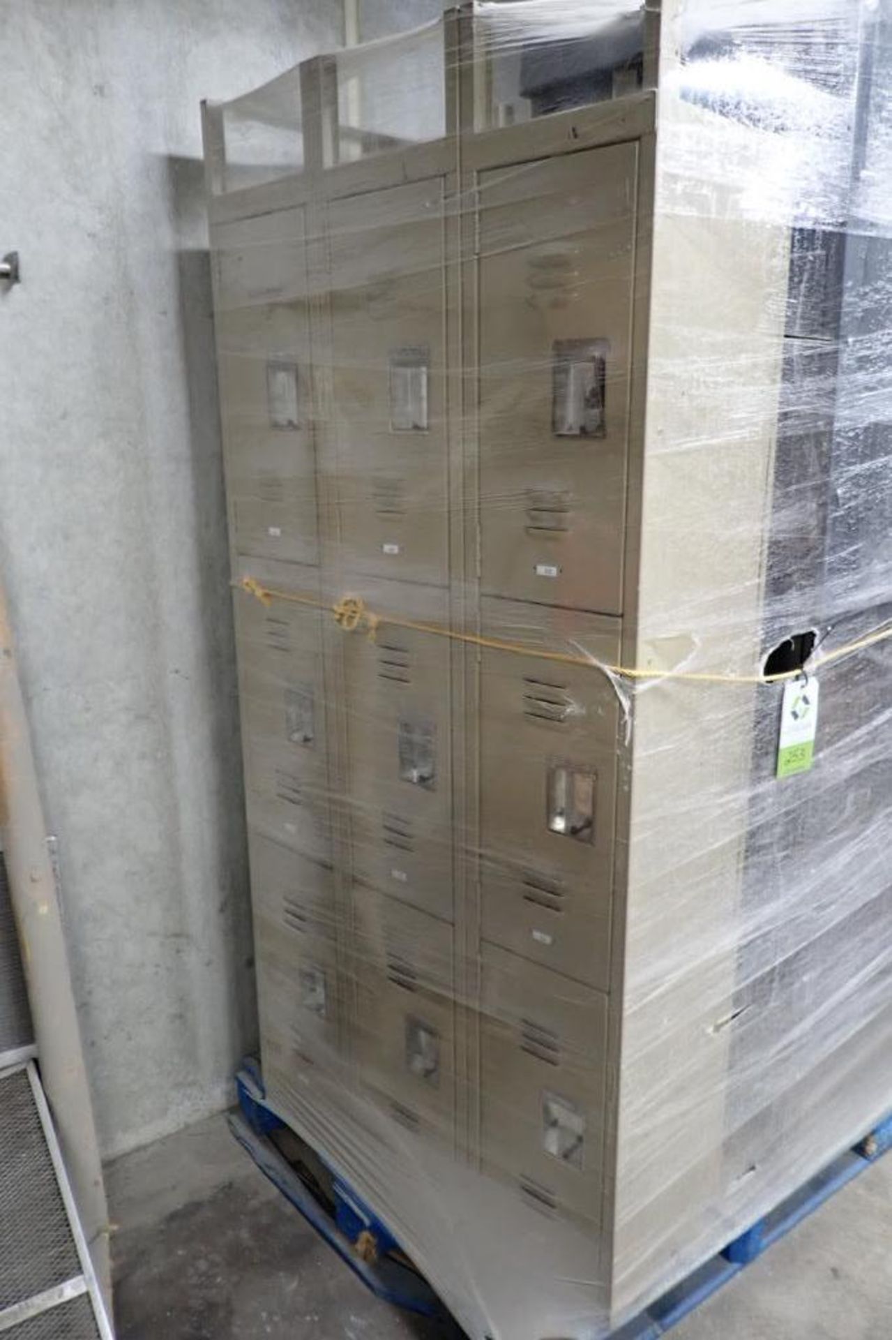 Pallet of lockers and cabinets. **Rigging Fee: $50** (Located in Brooklyn Park, MN.) - Image 2 of 3