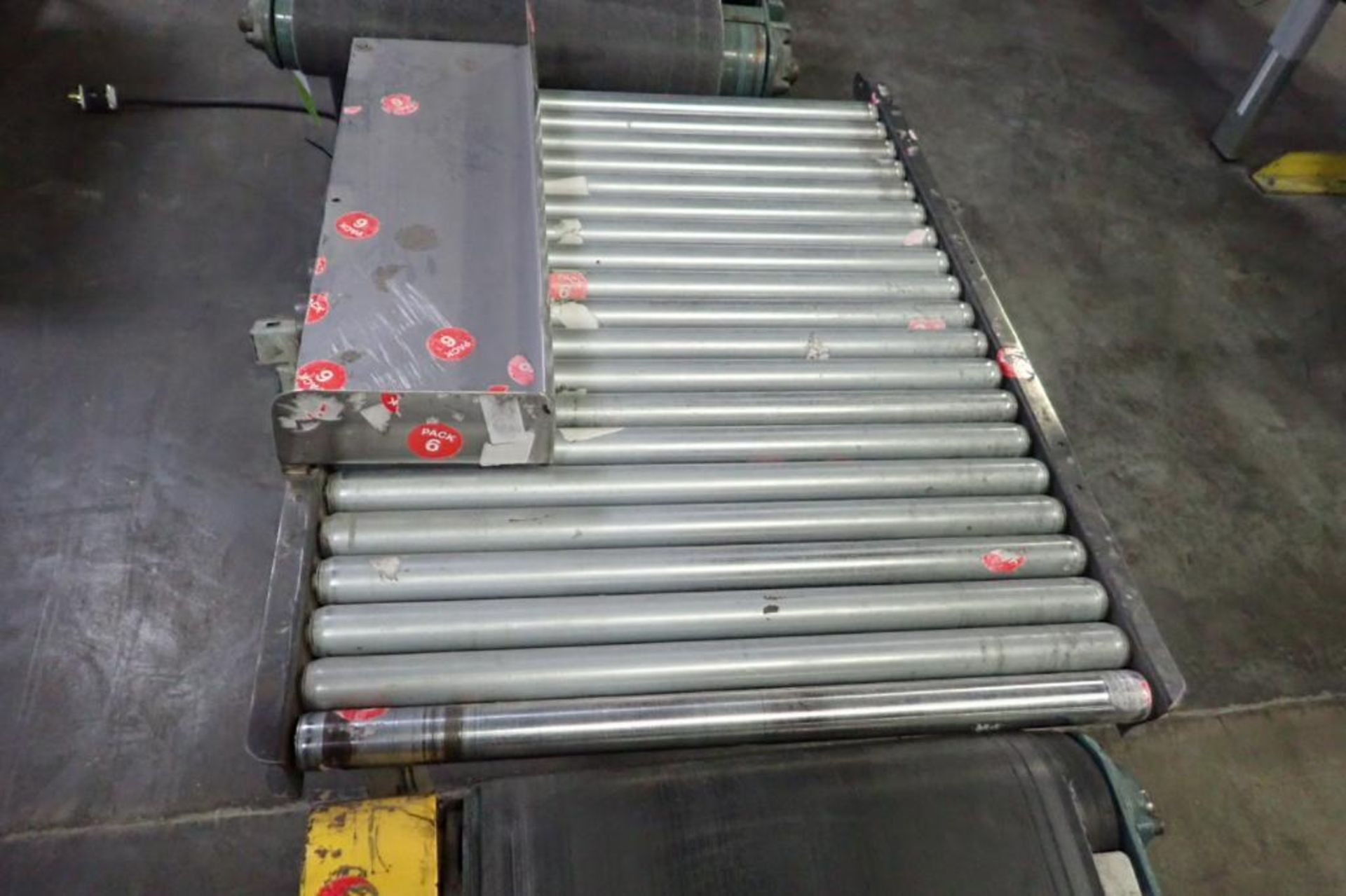 Gravity roller conveyor, 30 in. long x 22 in. wide 30 in. tall, adjustable legs.. **Rigging Fee: $50 - Image 2 of 3