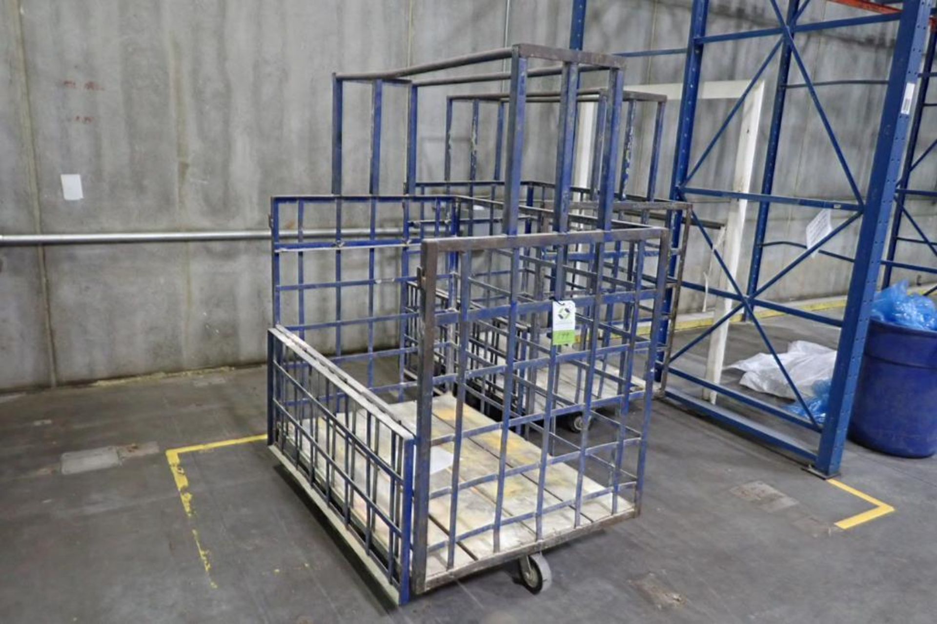 (2) mild steel carts, 60 in. long x 42 in. wide x 79 in. tall. **Rigging Fee: $50** (Located in Broo - Image 4 of 4