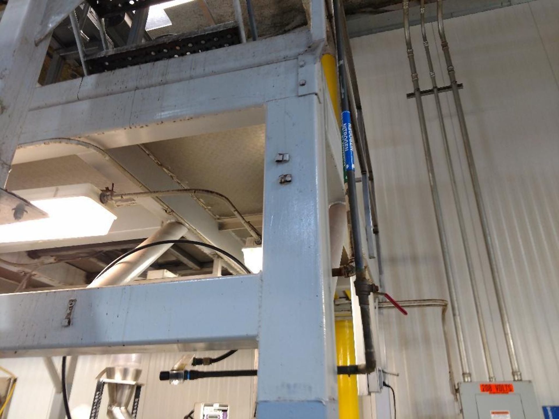 Mild steel mezzanine, 10 ft. long x 10 ft. wide x 10 ft. tall with steps, welded. **Rigging Fee: $50 - Image 3 of 3
