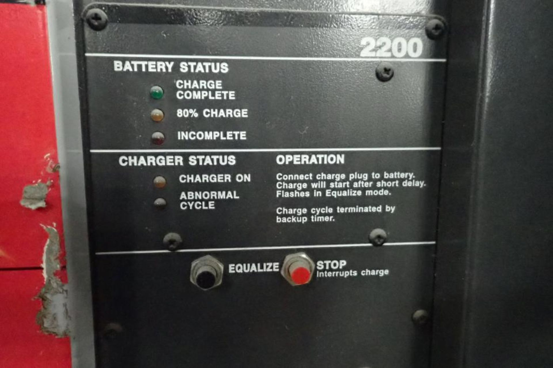 Mac Quantum 36 volt battery charger, Model 18Q875C2D, with filter. **Rigging Fee: $125** (Located in - Image 2 of 5