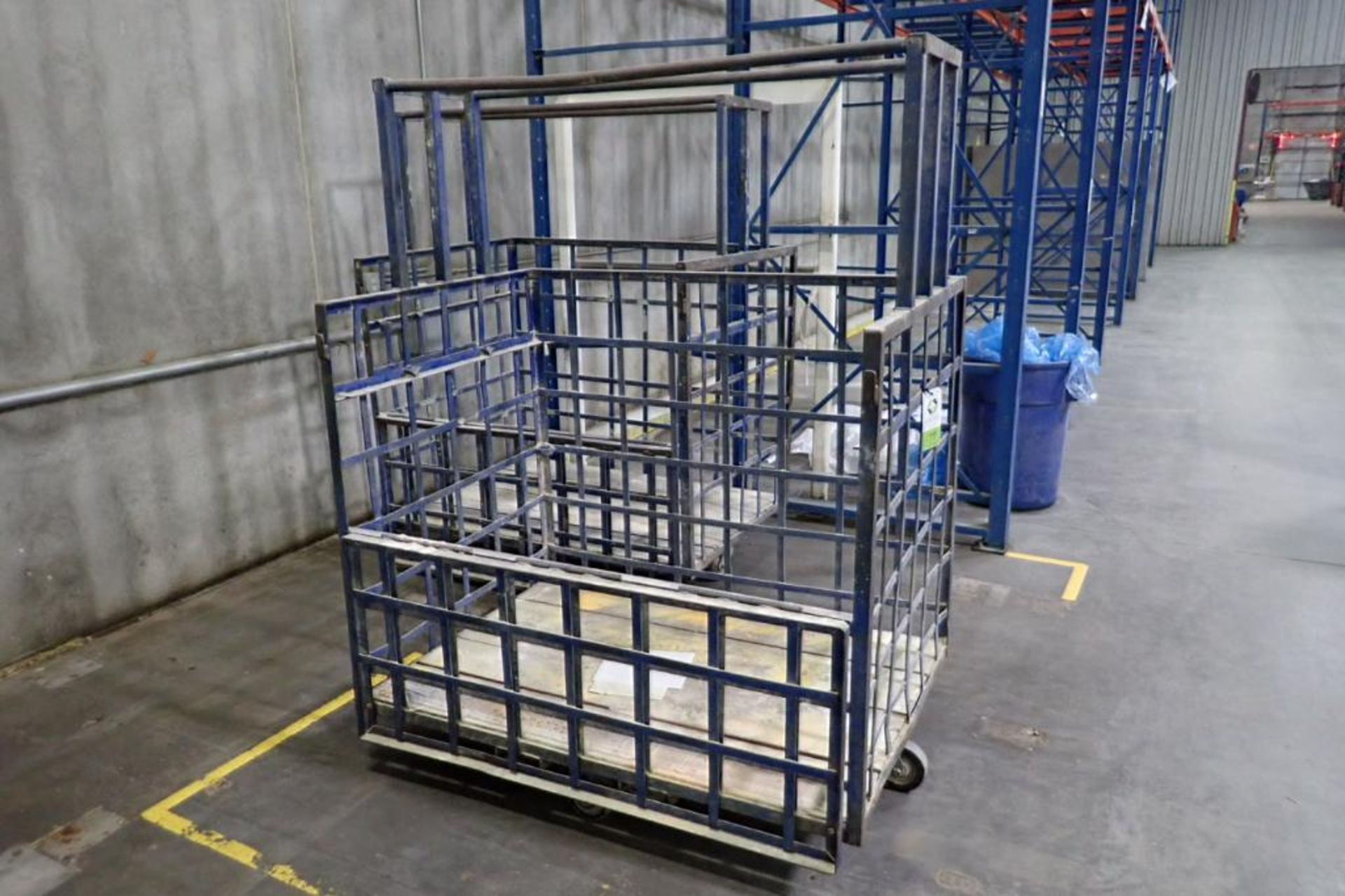 (2) mild steel carts, 60 in. long x 42 in. wide x 79 in. tall. **Rigging Fee: $50** (Located in Broo - Image 2 of 4