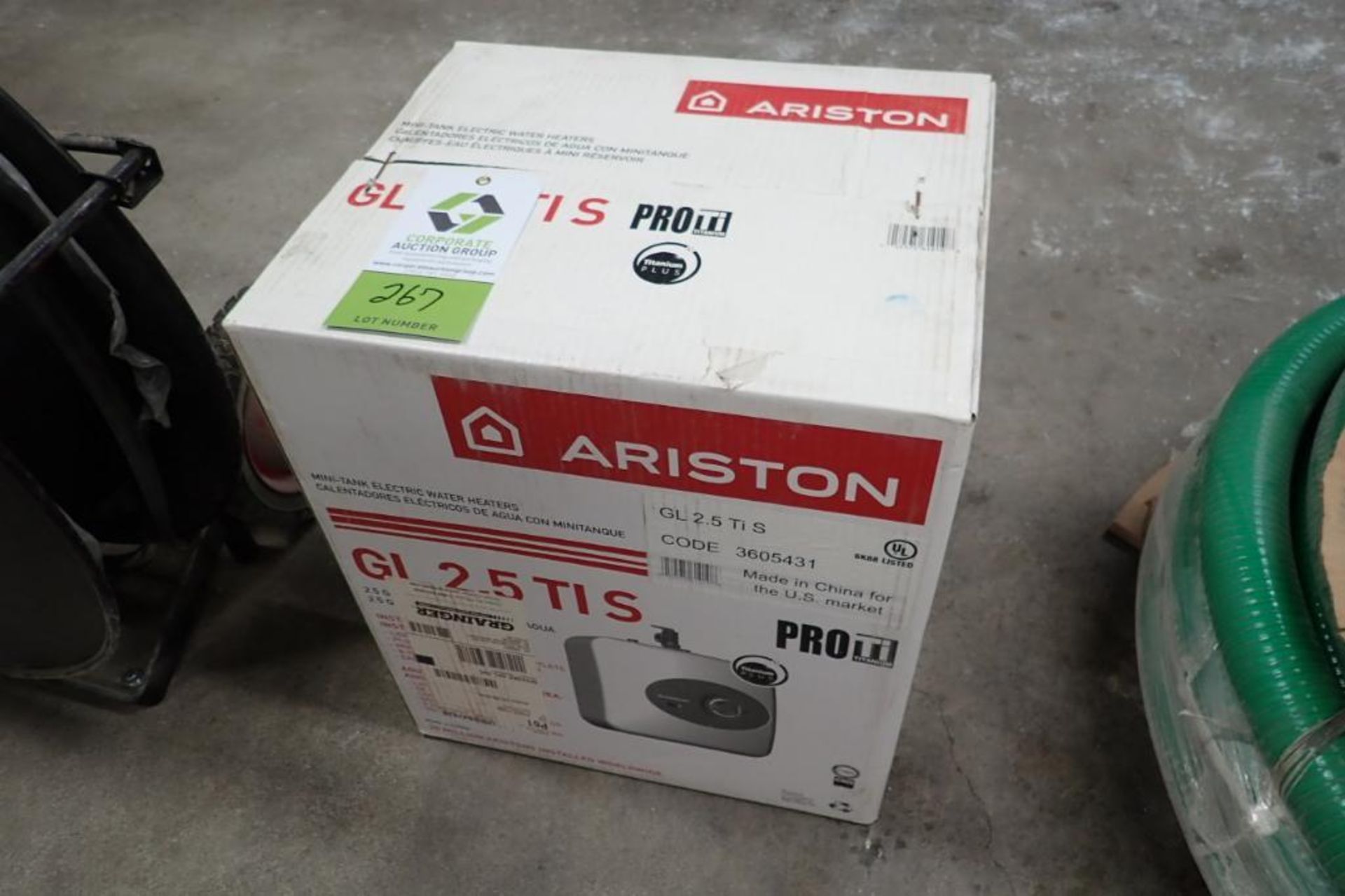 Airiston mini tank hot water heater, new in box, 2.7 gal. **Rigging Fee: $25** (Located in Brooklyn