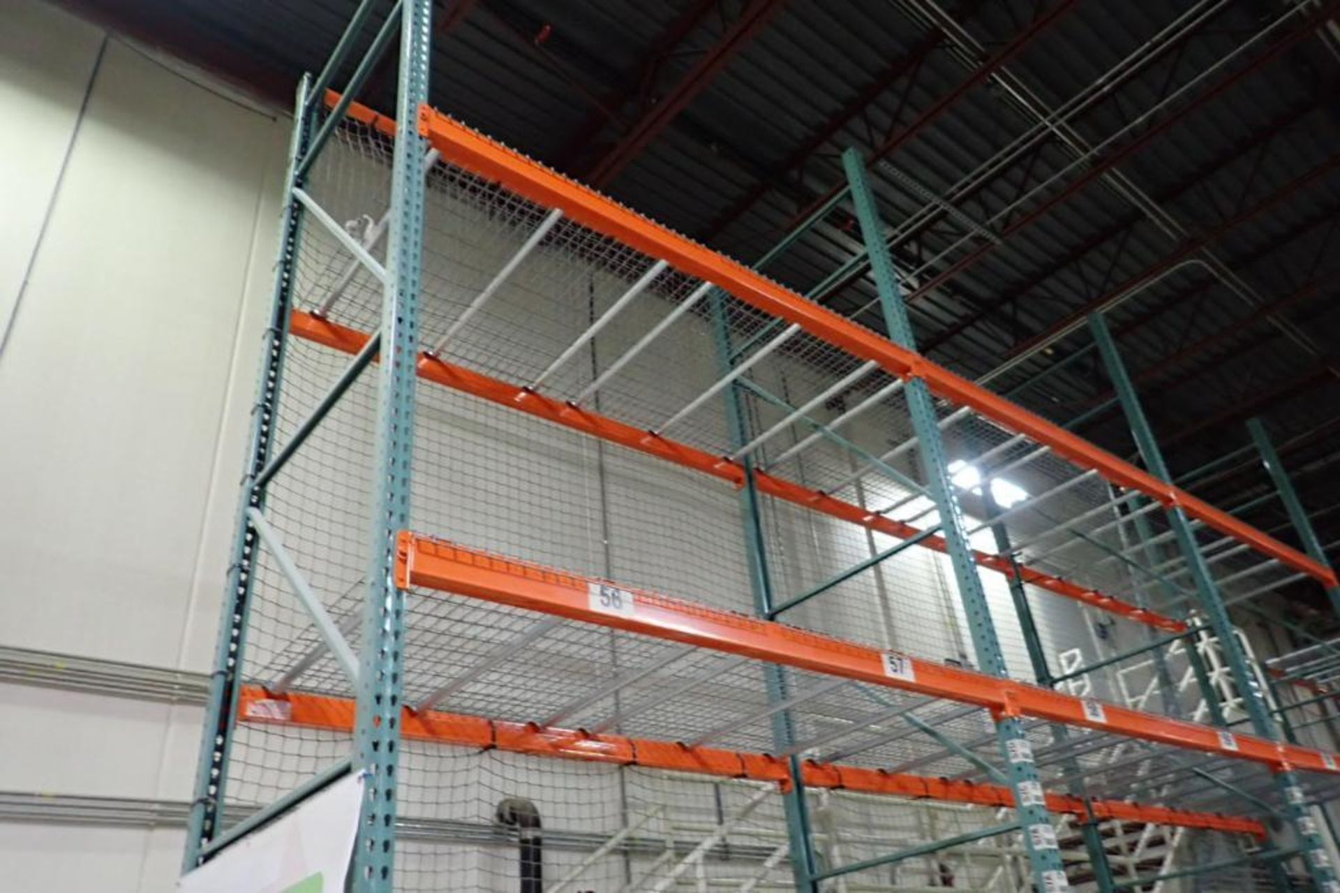 (3) sections of pallet racking, 96 in. long x 48 in. deep x 20 ft. tall. **Rigging Fee: $300** (Loca - Image 2 of 4