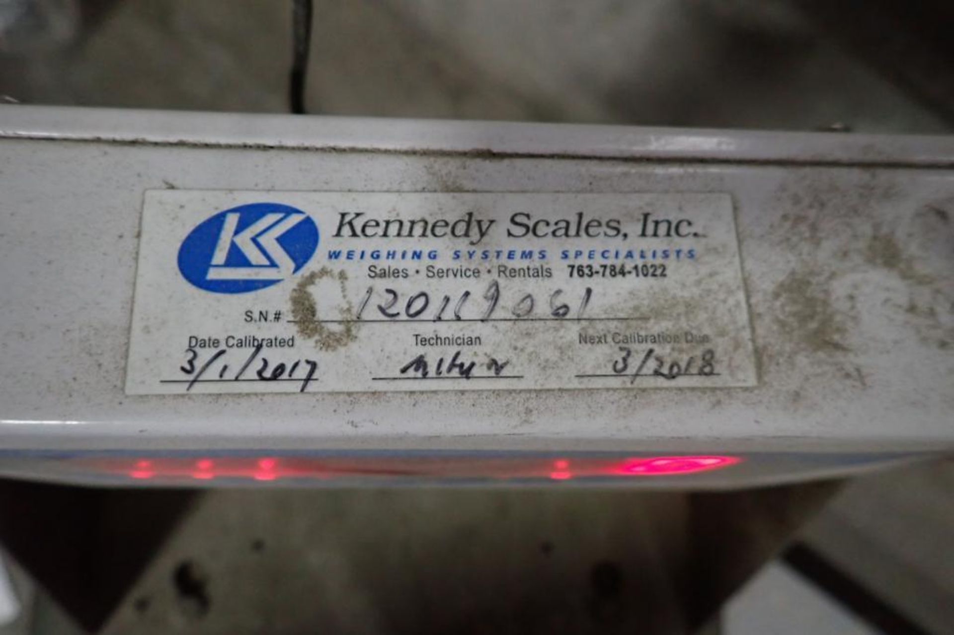 Brecknell floor scale, Model SBI-505, 48 in. x 48 in. platform.. **Rigging Fee: $175** (Located in B - Image 5 of 6