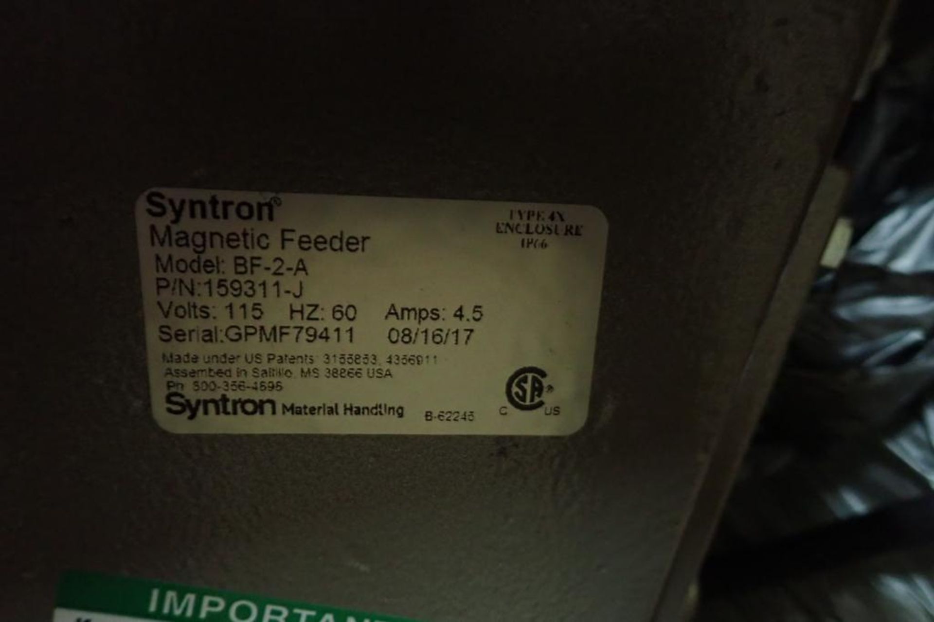 New Syntron vibratory feeders, 24 in long x 13 in. wide. **Rigging Fee: $50** (Located in Brooklyn P - Image 5 of 5