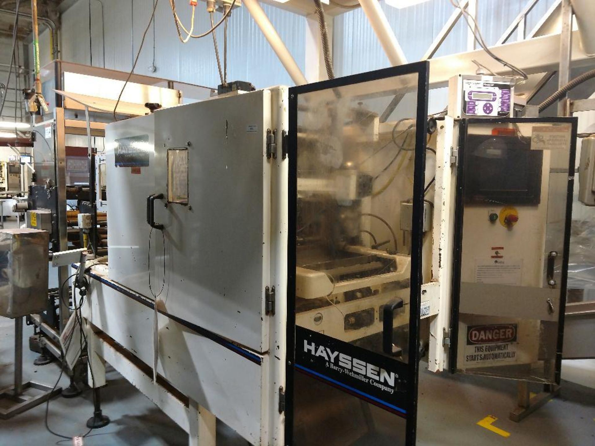 1999 Hayssen vertical bagger, Model 12-19HR, SN U86371, (Incomplete) with RecProInc zipper attachmen