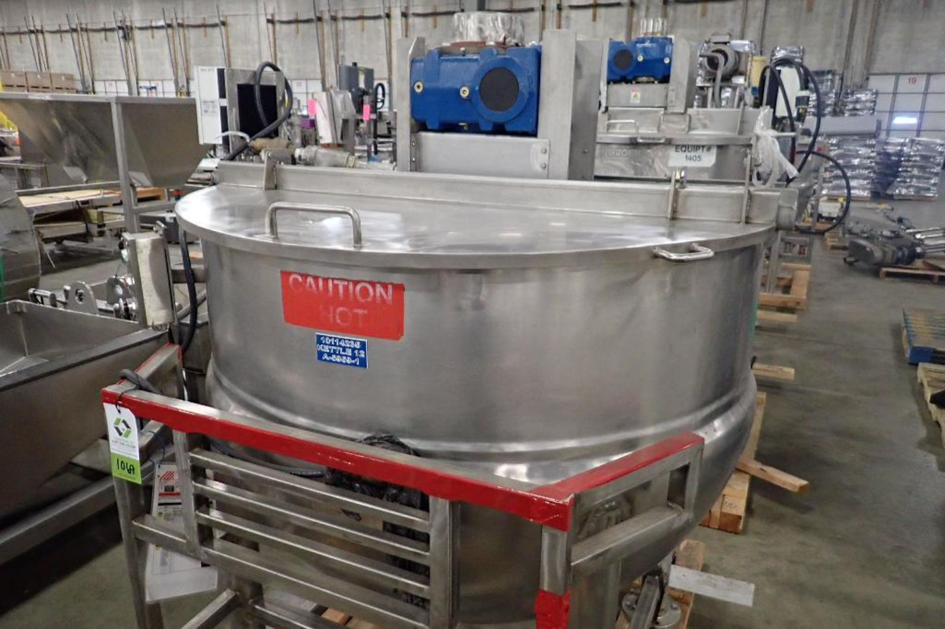 1979 Lee SS 250 gallon jacketed kettle, Model 250-D9MS, SN A-5959-1, 90 psi @ 332F, half jacket, 50 - Image 2 of 12