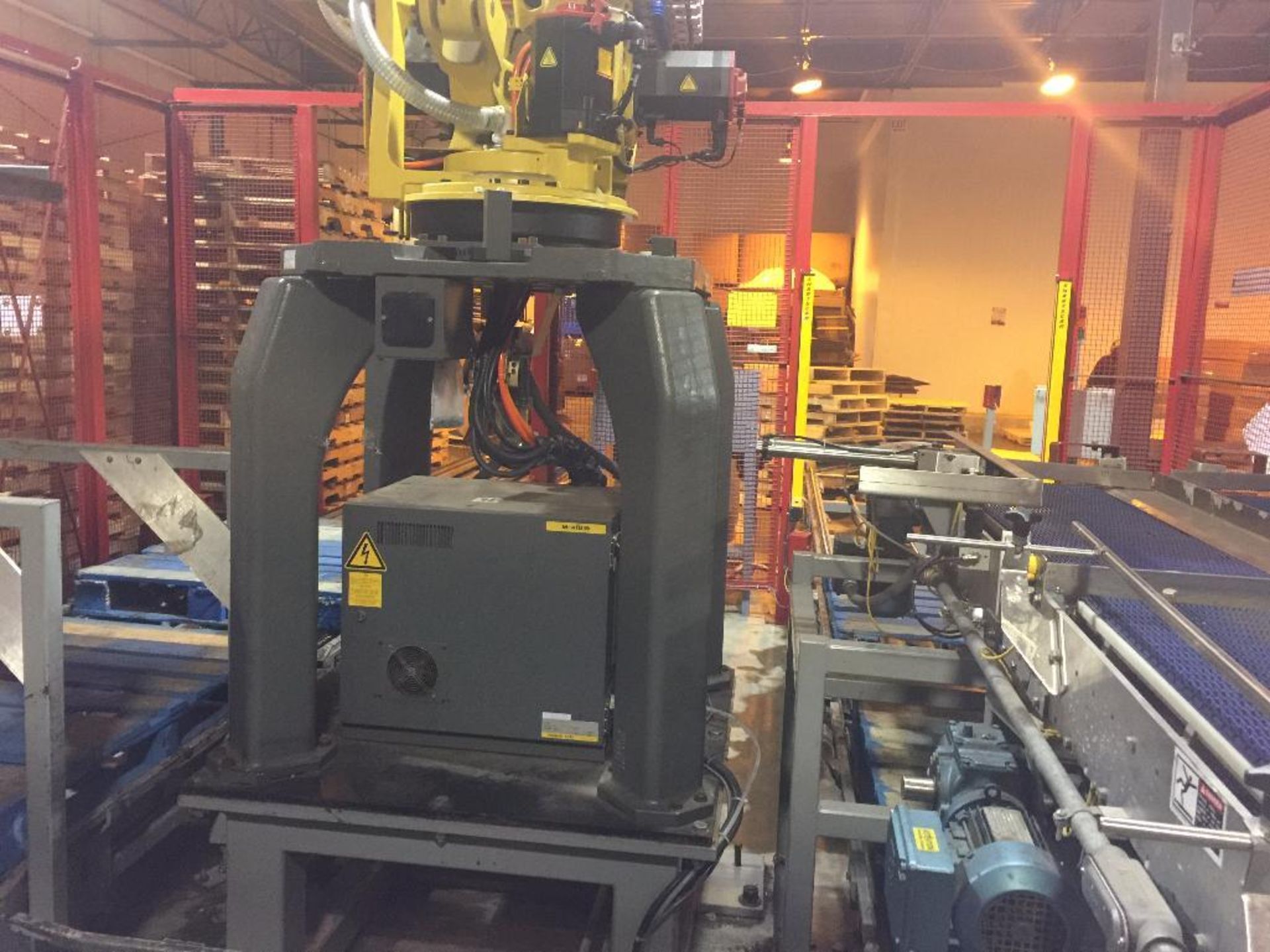 2005 Flexicell robotic dual pallet palletizer, SN 170, single lane infeed from one side, 30 ft. long - Image 27 of 40