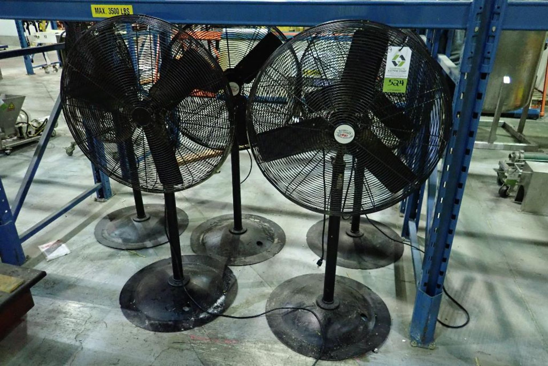 (5) Canarm 32 in. dia floor fans. **Rigging Fee: $75** (Located in Delta, BC Canada.)