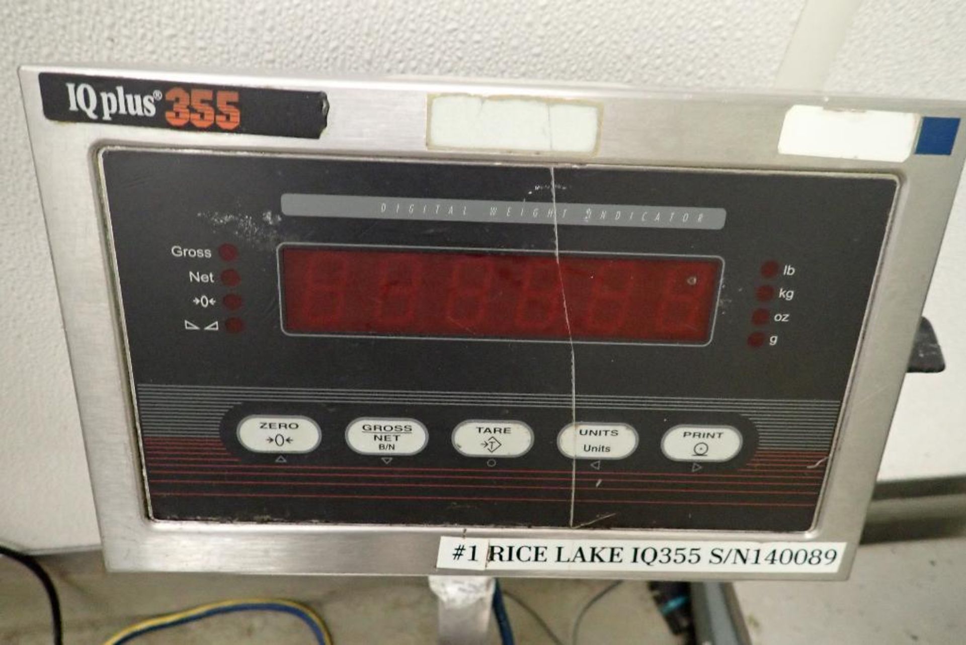 (3) table top scales, Cardinal bench scale, 6 kg capacity, 12 in. x 14 in. platform, Rice Lake IQPLU - Image 7 of 10